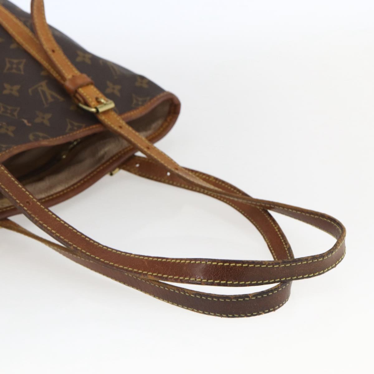 LOUIS VUITTON Monogram Bucket GM Shoulder Bag M42236 LV Auth 168011