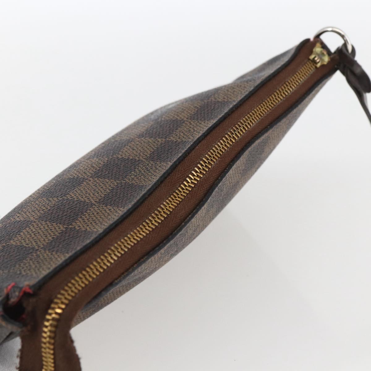 LOUIS VUITTON Damier Ebene Pochette Accessoires Pouch N41206 LV Auth 168013