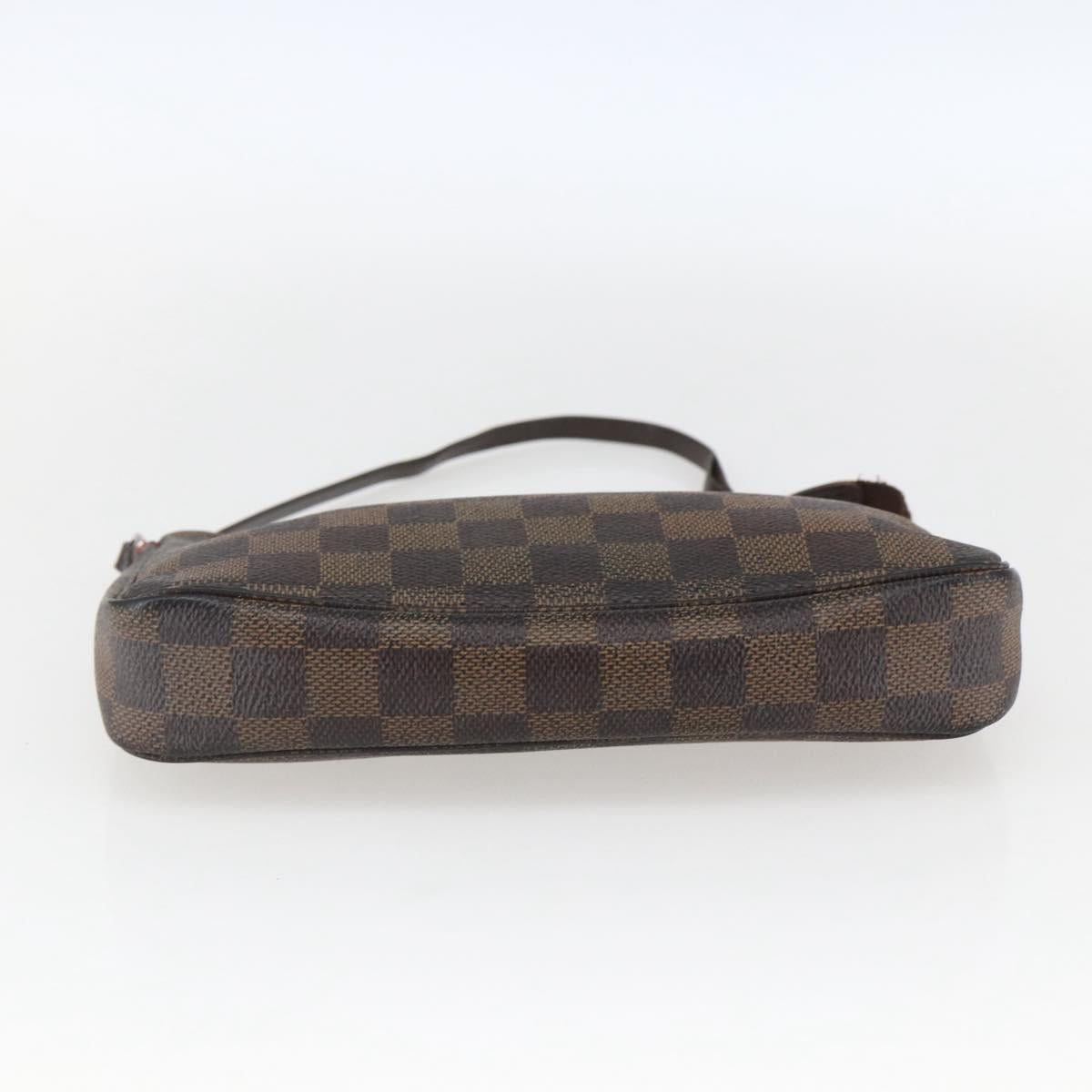 LOUIS VUITTON Damier Ebene Pochette Accessoires Pouch N41206 LV Auth 168013