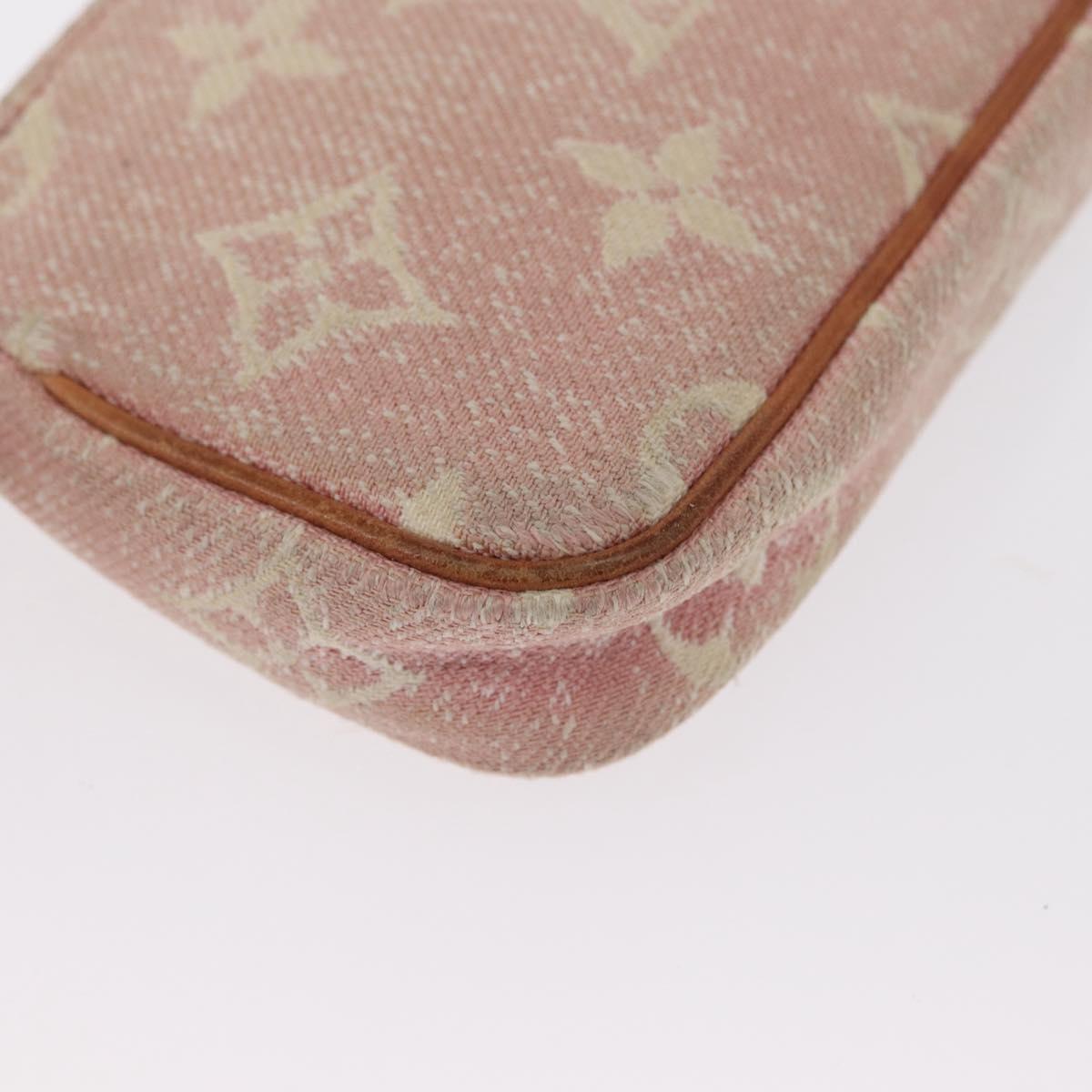 LOUIS VUITTON Monogram Jaguar Micro Pouches Coin Purse Pink M81176 Auth 168045