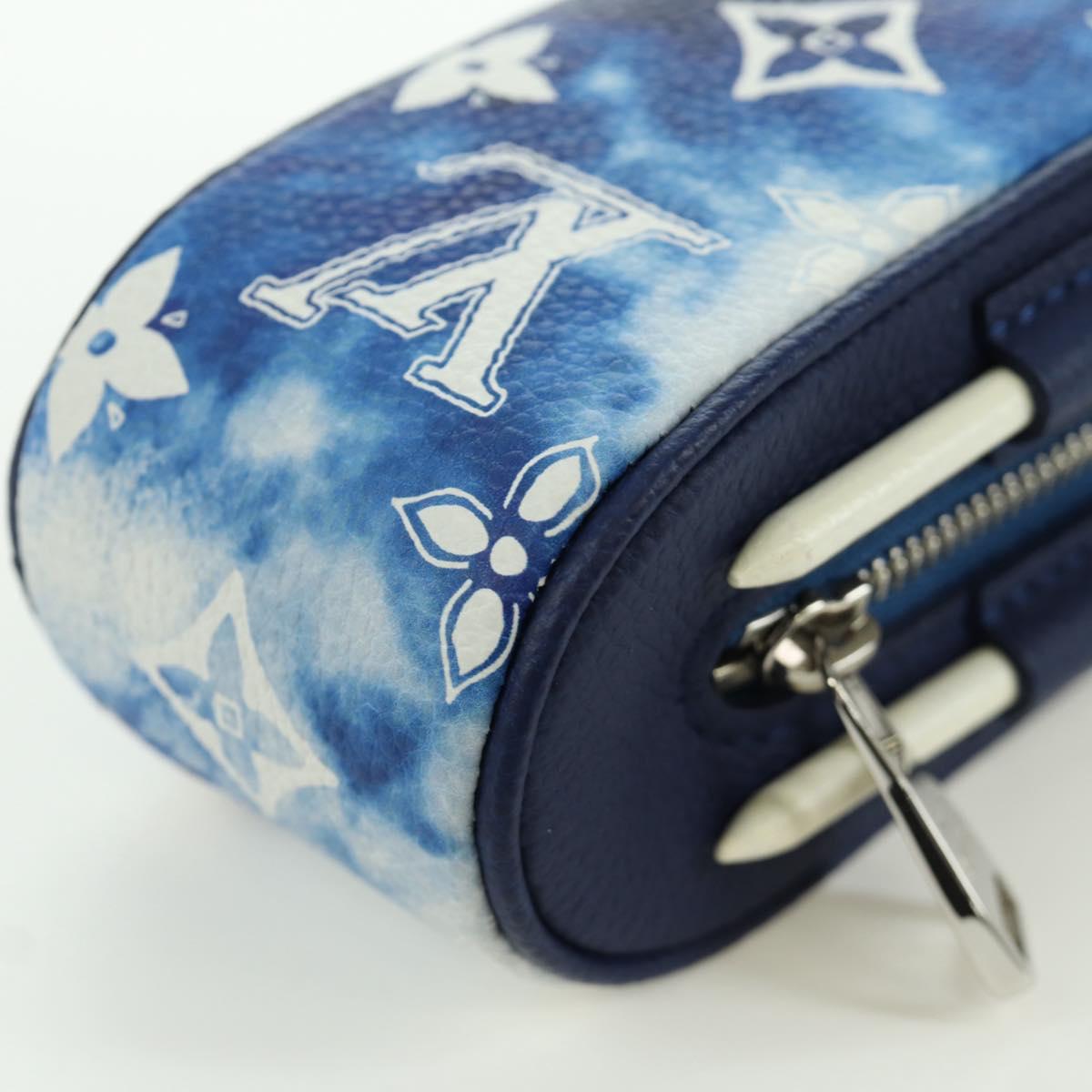 LOUIS VUITTON Bandana Golf Andrews Golf Ball Case Blue GI0768 LV Auth 168047SAM