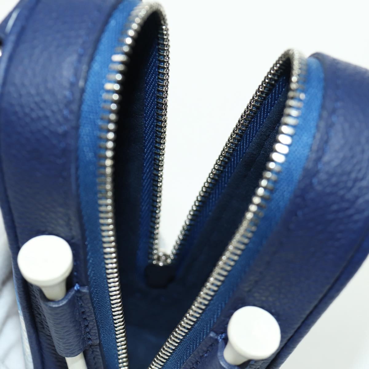 LOUIS VUITTON Bandana Golf Andrews Golf Ball Case Blue GI0768 LV Auth 168047SAM