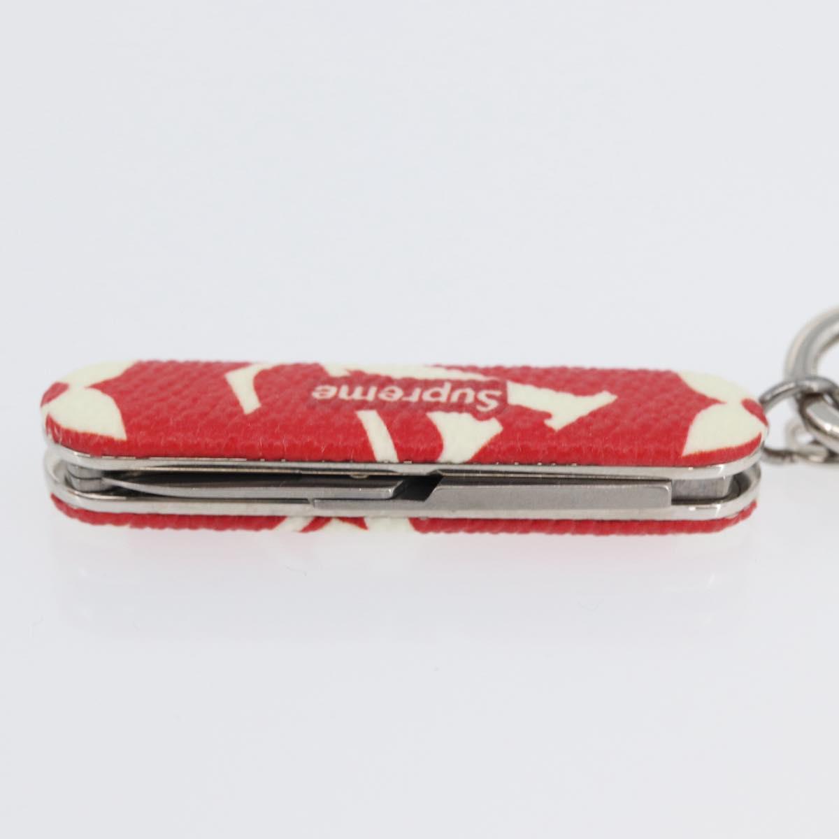 LOUIS VUITTON Monogram LV x Supreme Pocket Knife Key Chain MP2070 Auth 168051SM