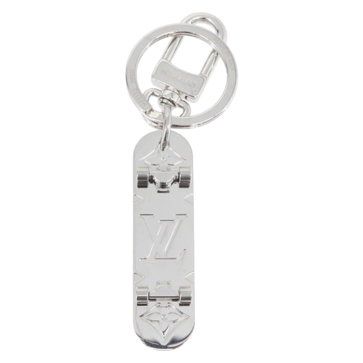 LOUIS VUITTON Porte Cres Skate Board Charm metal Beige MP3135 LV Auth 168052M