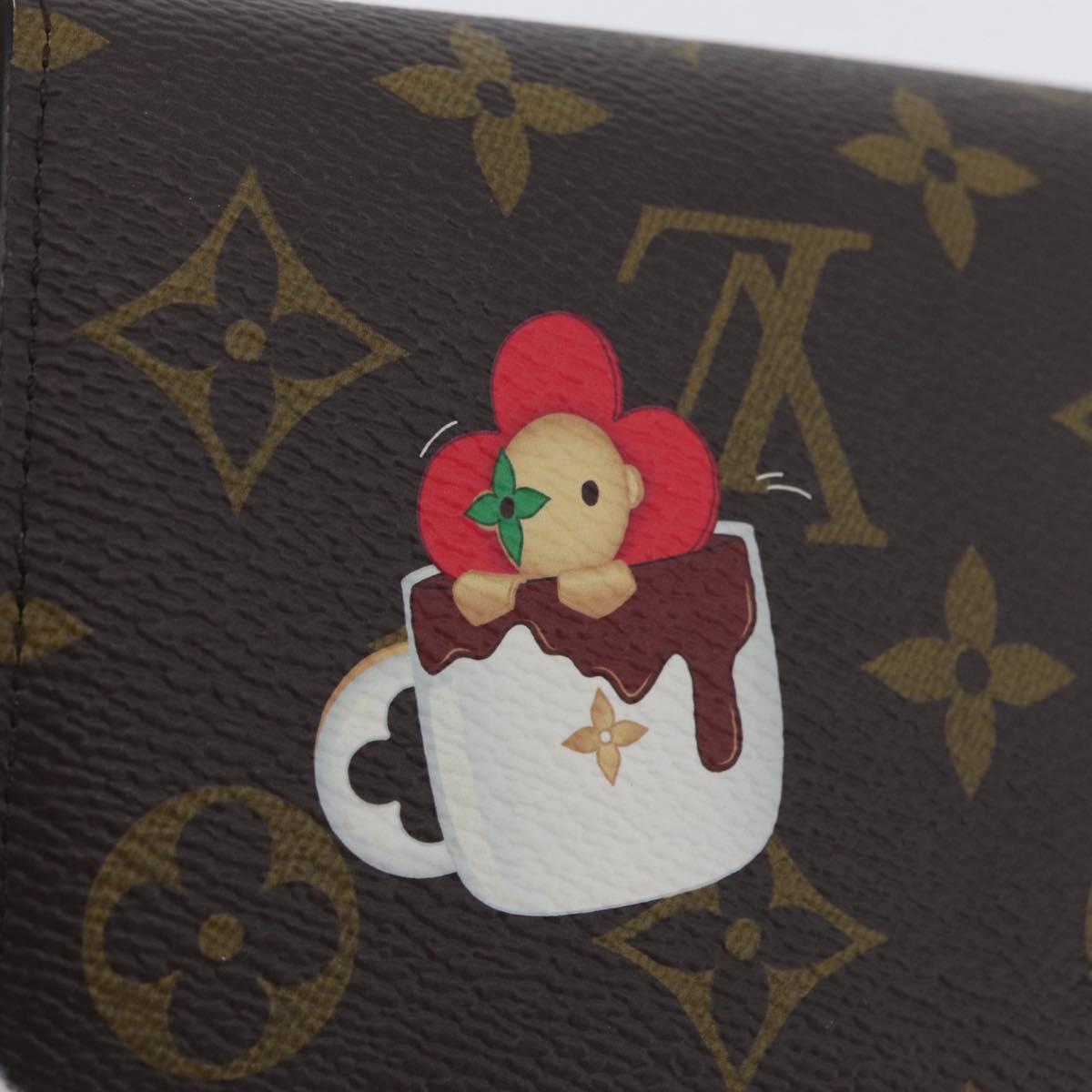 LOUIS VUITTON Monogram Vivienne Portefeuille Sarah Wallet M12207 Auth 168055SM