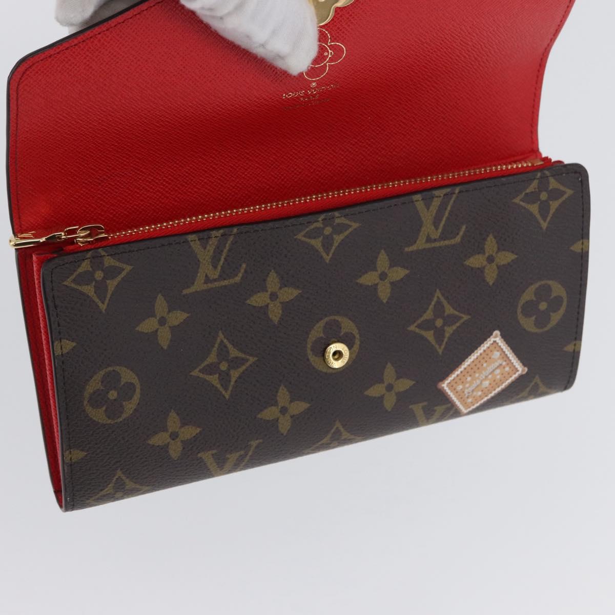 LOUIS VUITTON Monogram Vivienne Portefeuille Sarah Wallet M12207 Auth 168055SM