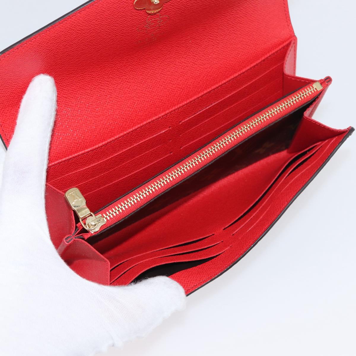 LOUIS VUITTON Monogram Vivienne Portefeuille Sarah Wallet M12207 Auth 168055SM