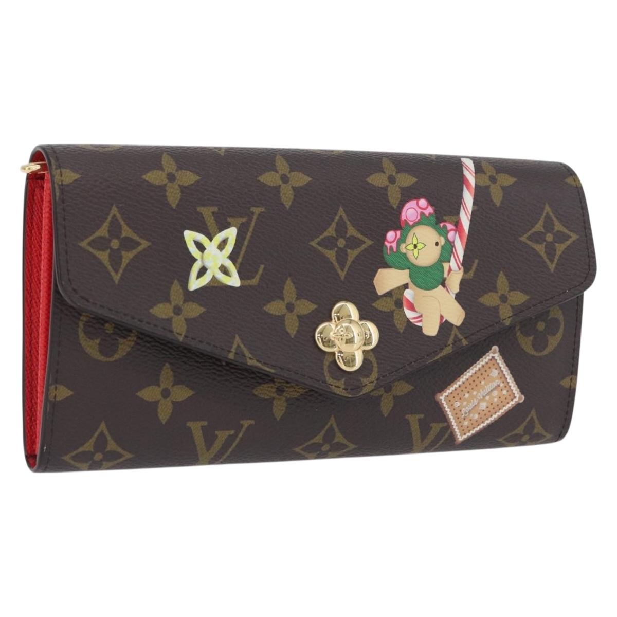 LOUIS VUITTON Monogram Vivienne Portefeuille Sarah Wallet M12207 Auth 168055SM