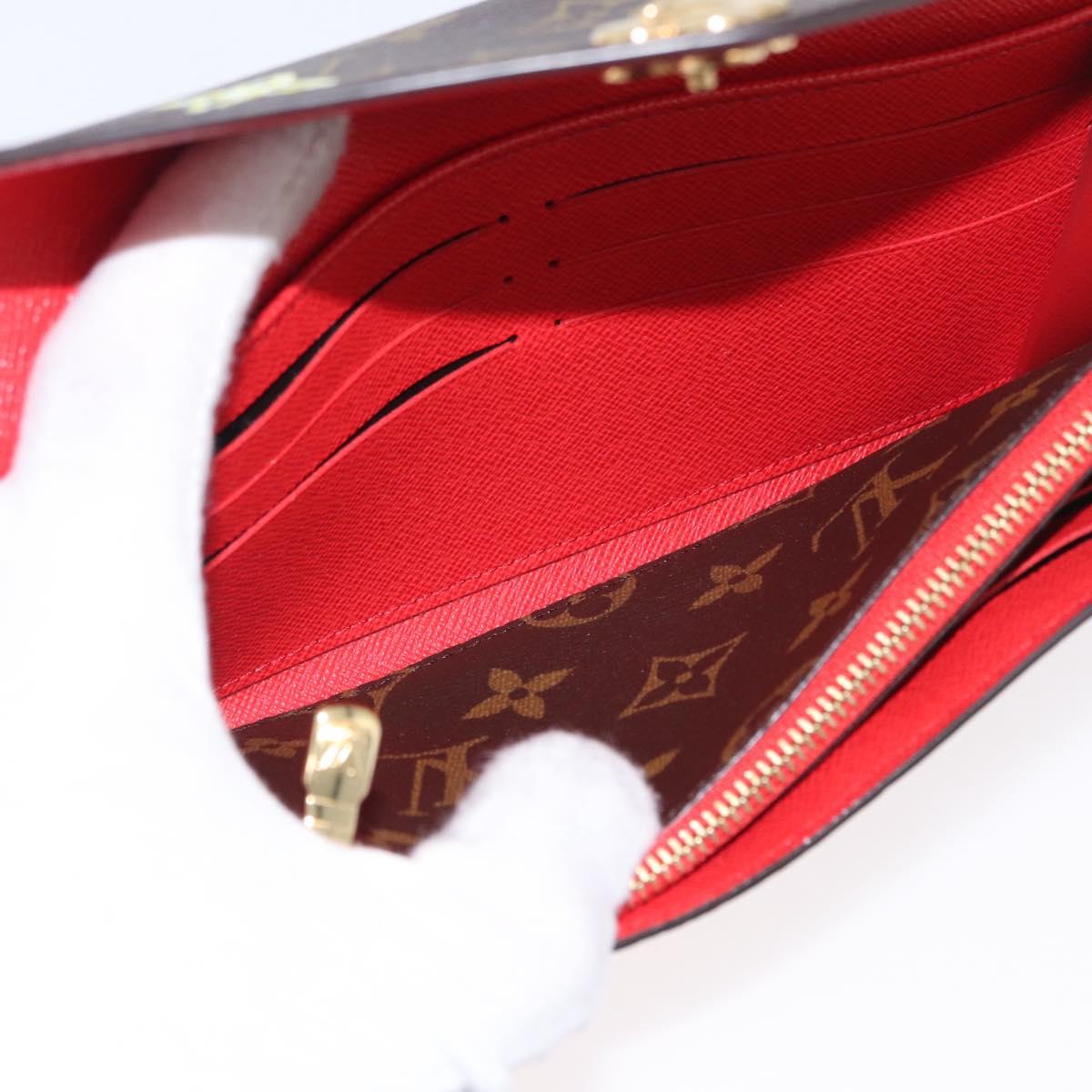 LOUIS VUITTON Monogram Vivienne Portefeuille Sarah Wallet M12207 Auth 168055SM