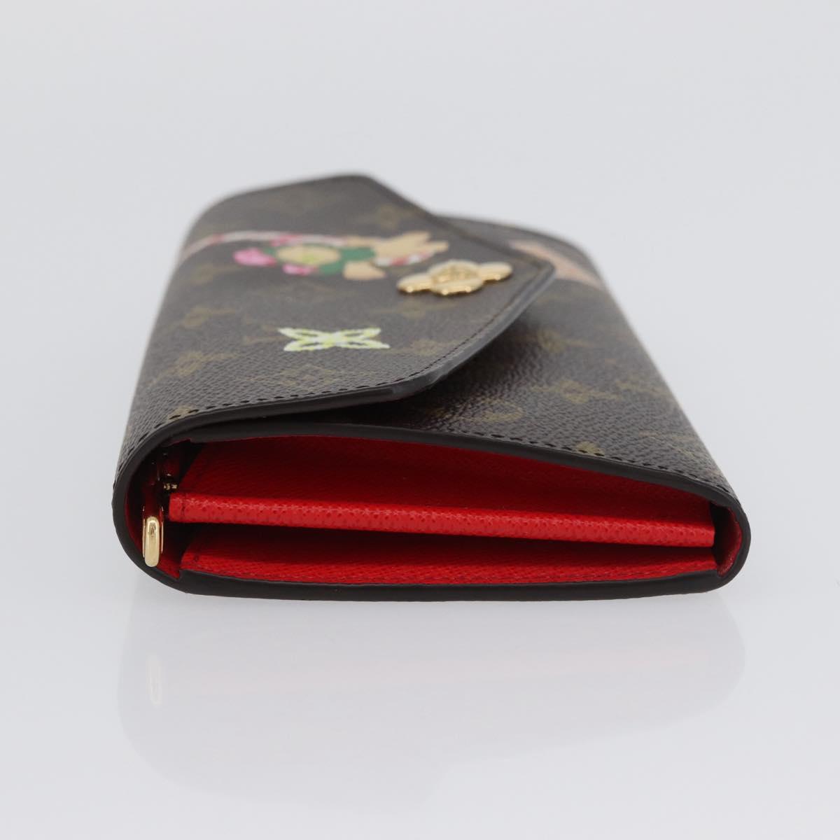 LOUIS VUITTON Monogram Vivienne Portefeuille Sarah Wallet M12207 Auth 168055SM