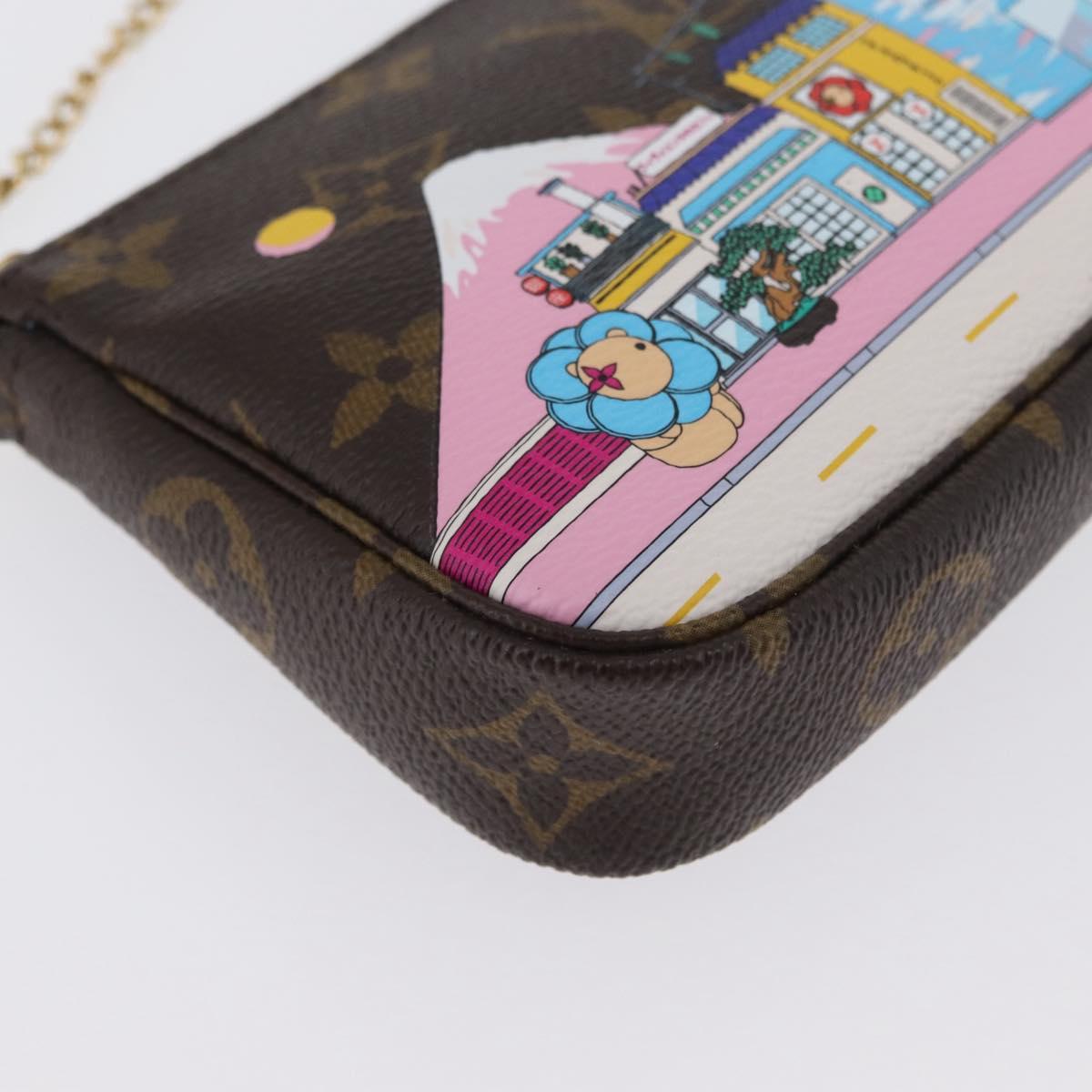 LOUIS VUITTON Monogram Vivienne Mini Pochette Accessoires M81637 Auth 168069SM