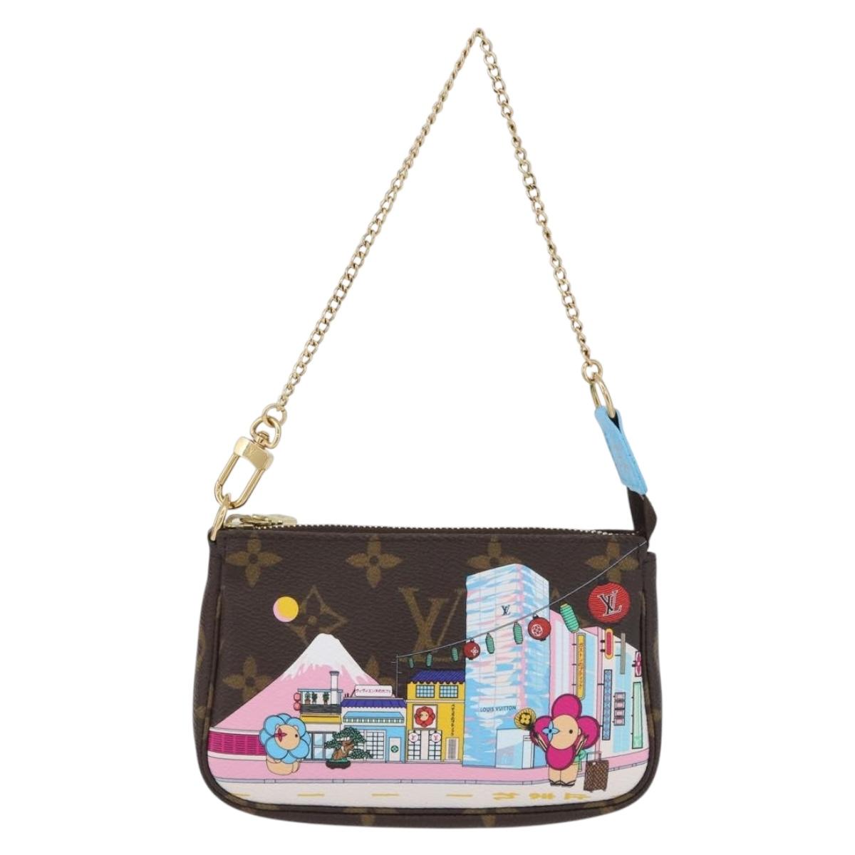 LOUIS VUITTON Monogram Vivienne Mini Pochette Accessoires M81637 Auth 168069SM
