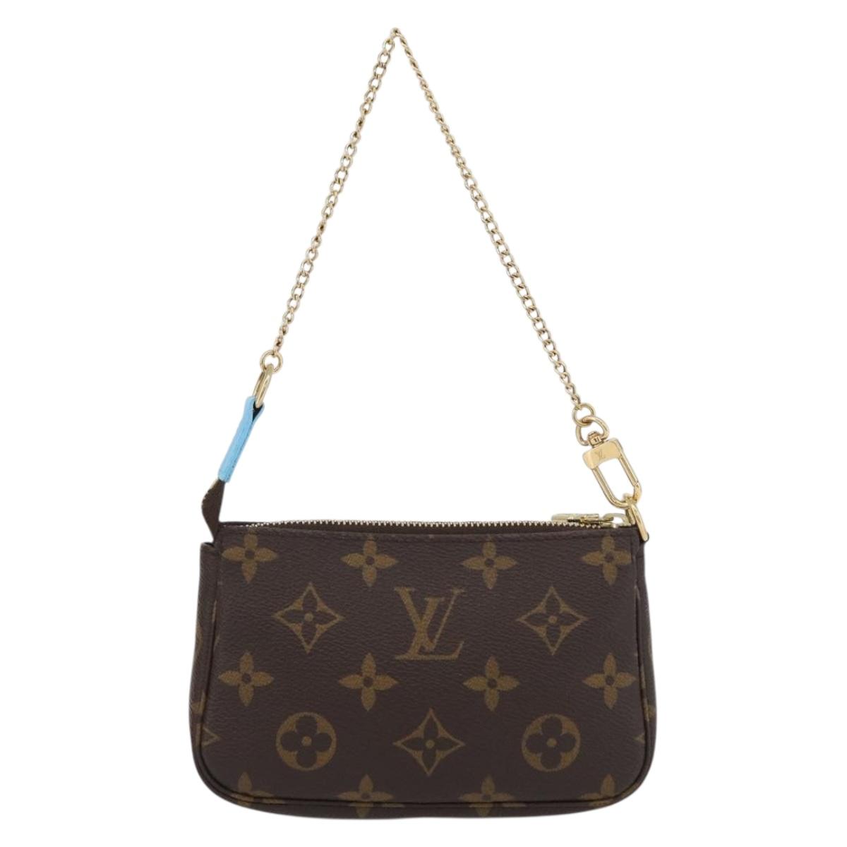 LOUIS VUITTON Monogram Vivienne Mini Pochette Accessoires M81637 Auth 168069SM