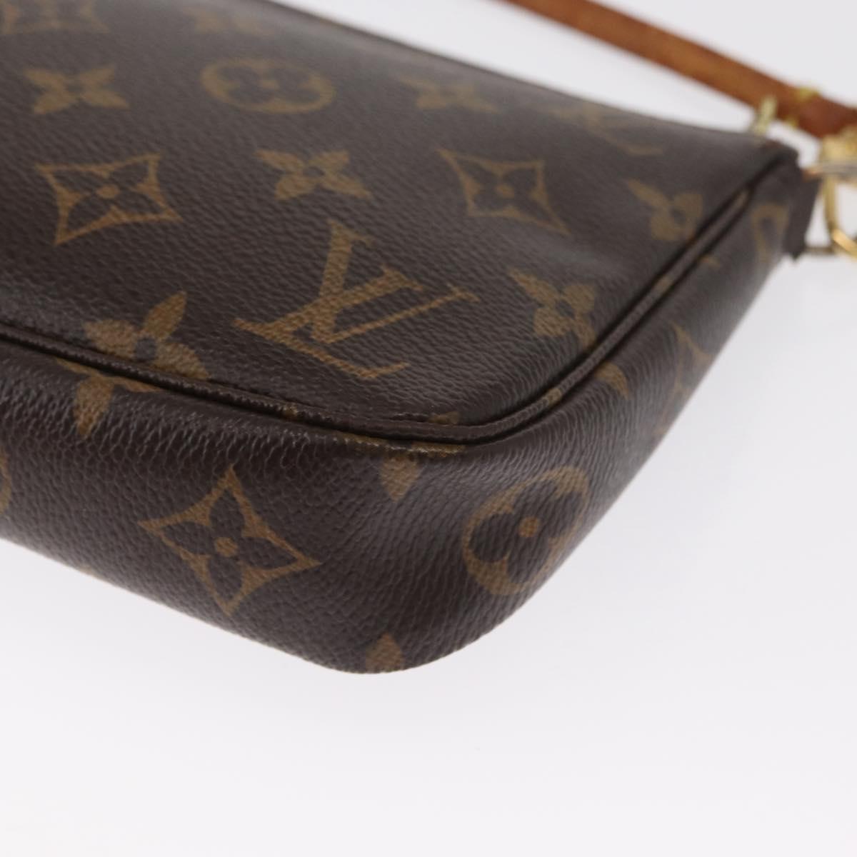 LOUIS VUITTON Monogram Pochette Accessoires Pouch M51980 LV Auth 168075