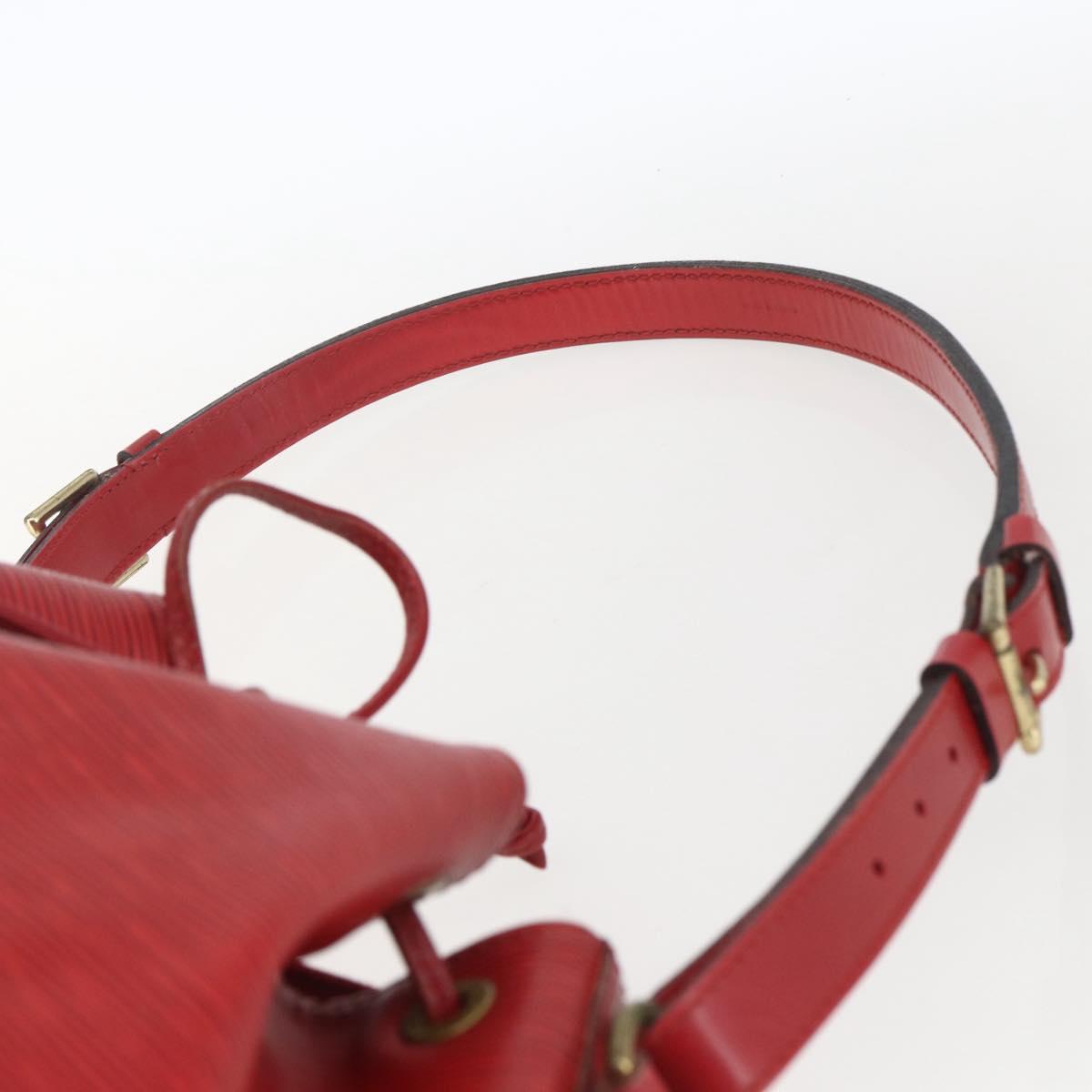 LOUIS VUITTON Epi Petit Noe Shoulder Bag Red M44107 LV Auth 168076