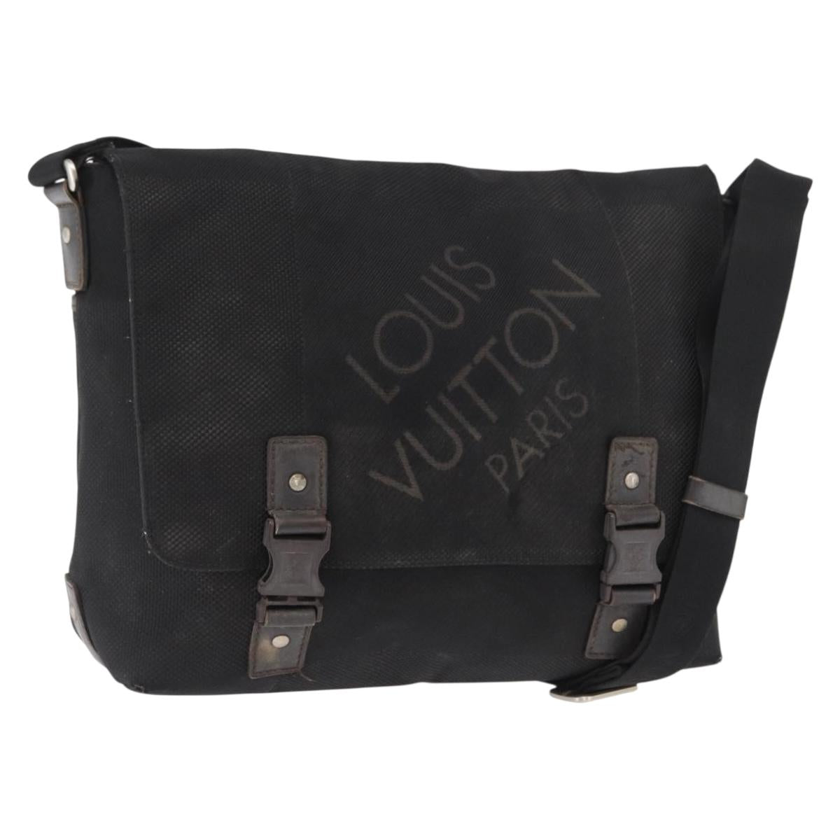 LOUIS VUITTON Damier Geant Roux Shoulder Bag Black M93079 LV Auth 168094