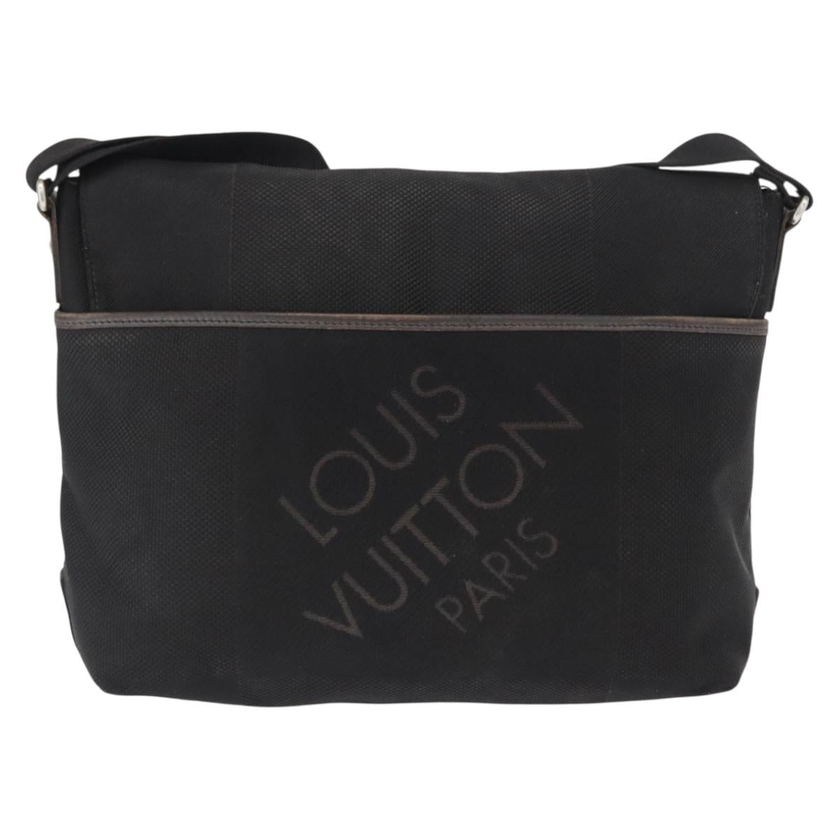 LOUIS VUITTON Damier Geant Roux Shoulder Bag Black M93079 LV Auth 168094