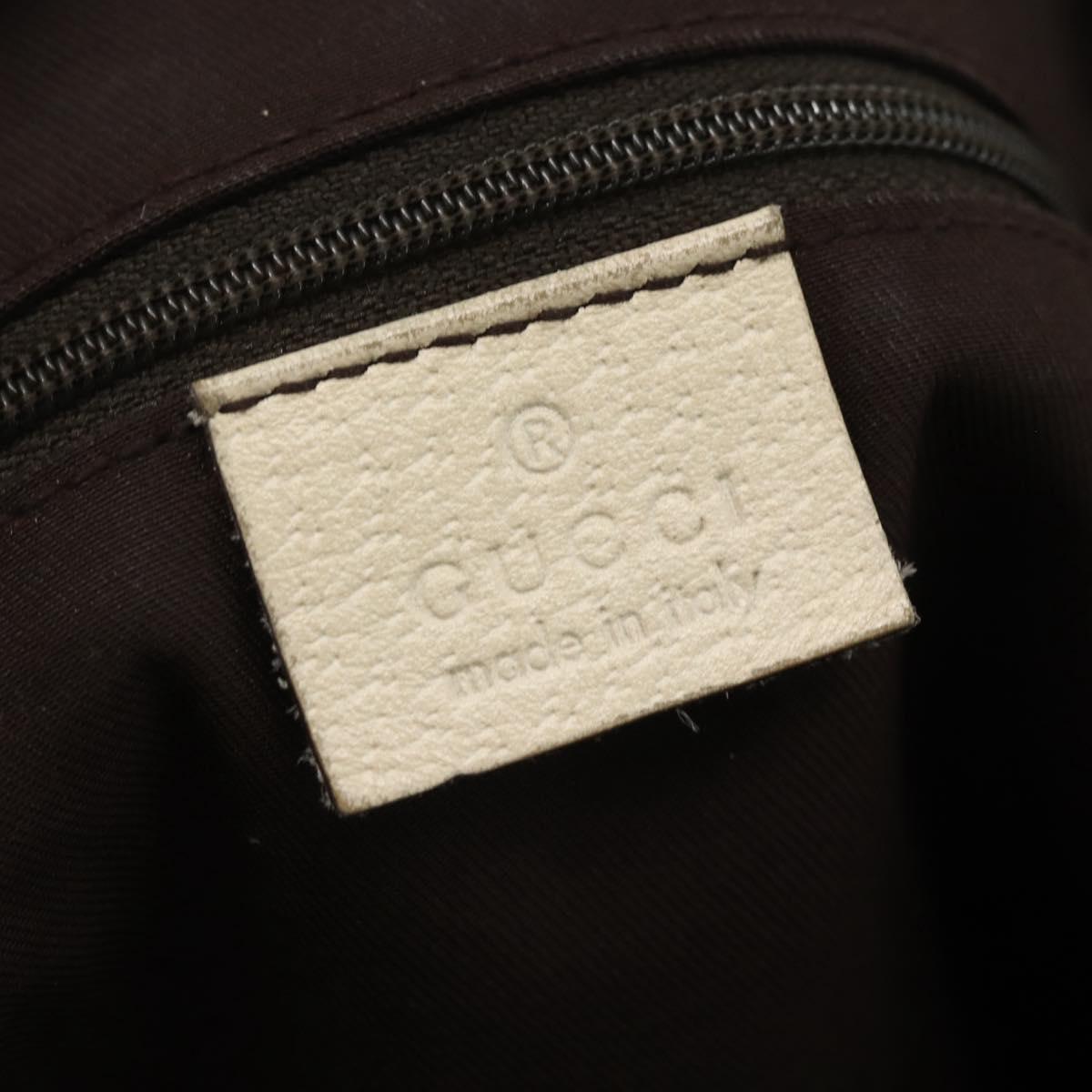 GUCCI GG Canvas Shoulder Bag Beige Gold 131326 Auth 168097