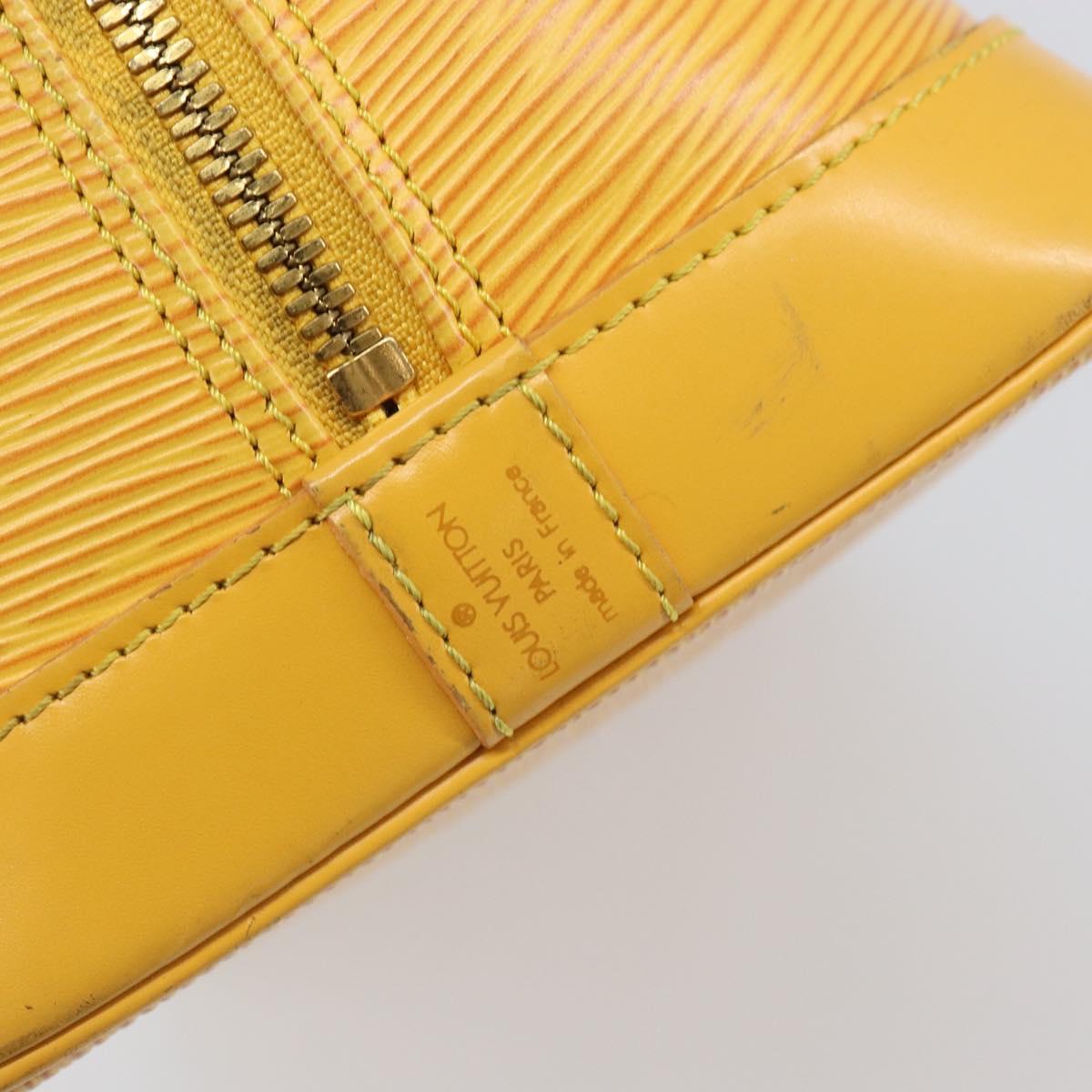 LOUIS VUITTON Epi Alma Hand Bag Yellow M52149 LV Auth 168111