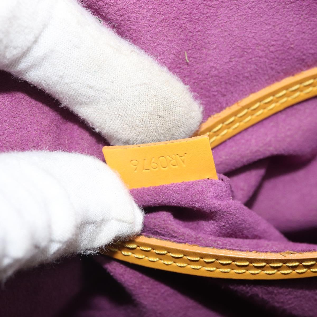LOUIS VUITTON Epi Alma Hand Bag Yellow M52149 LV Auth 168111