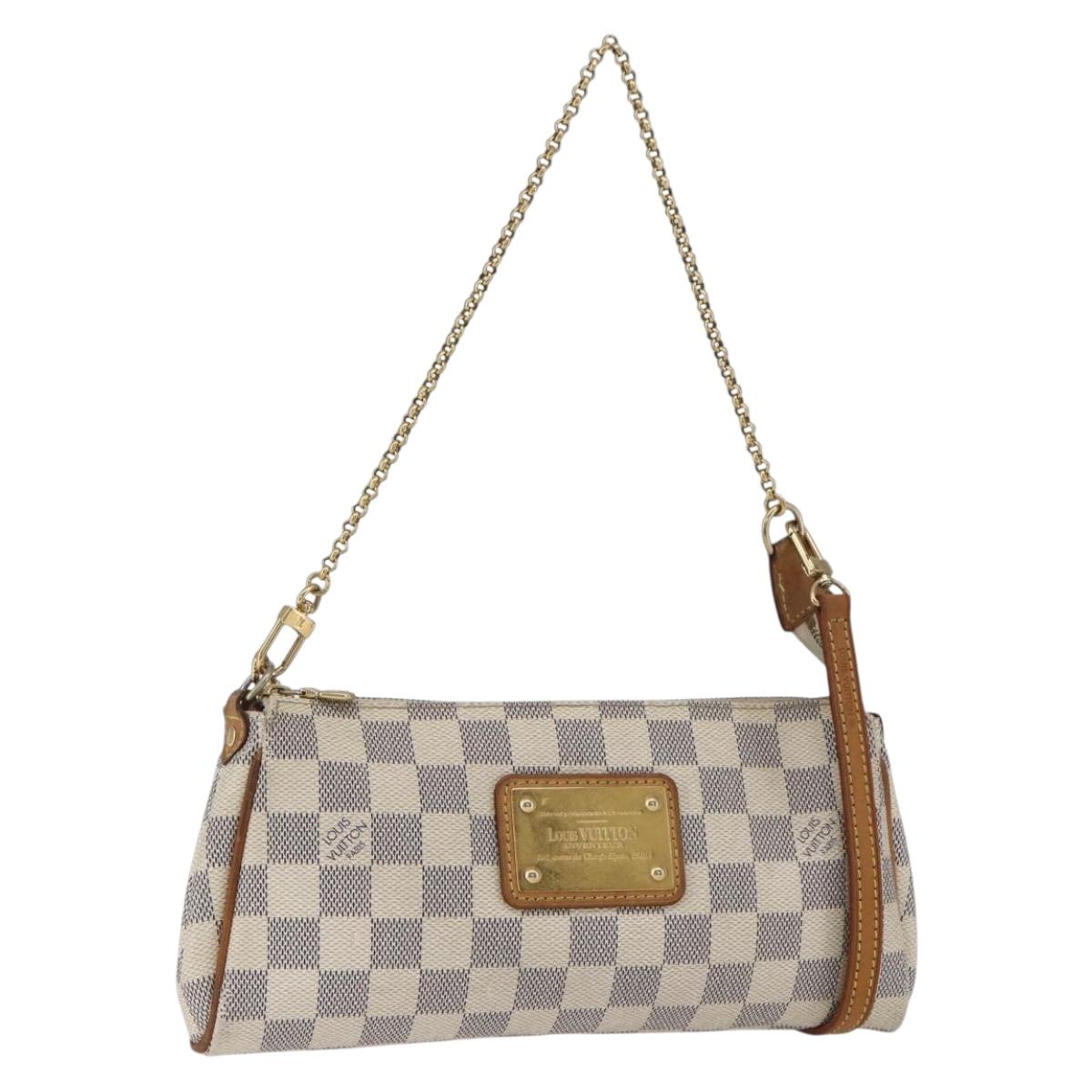 LOUIS VUITTON Damier Azur Eva Shoulder Bag 2way N55214 LV Auth 168124