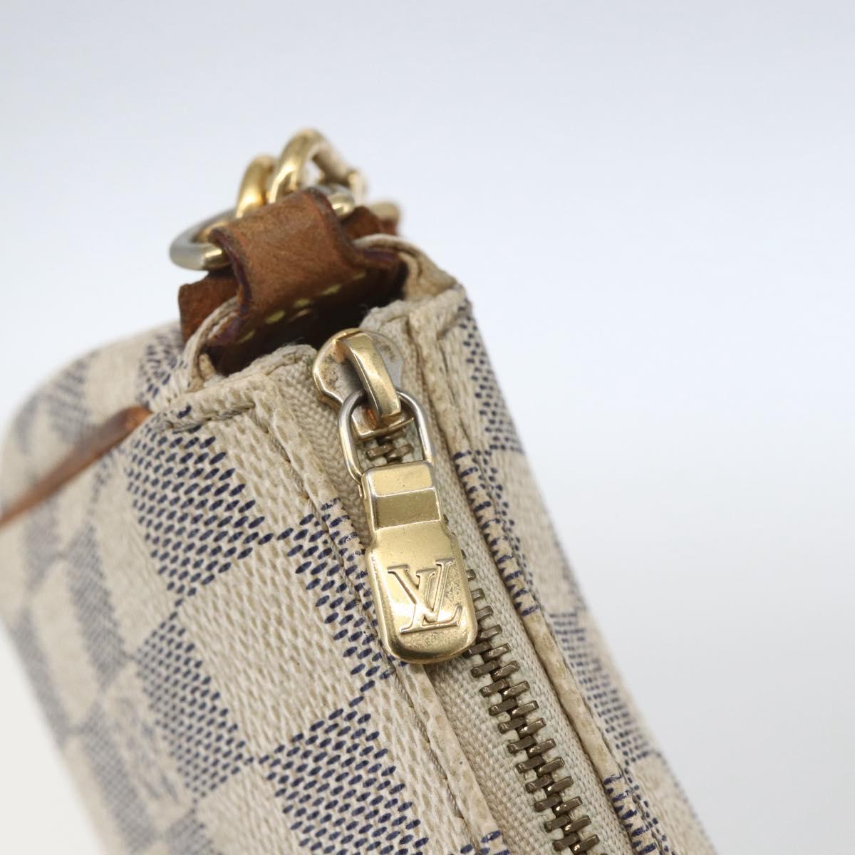 LOUIS VUITTON Damier Azur Eva Shoulder Bag 2way N55214 LV Auth 168124