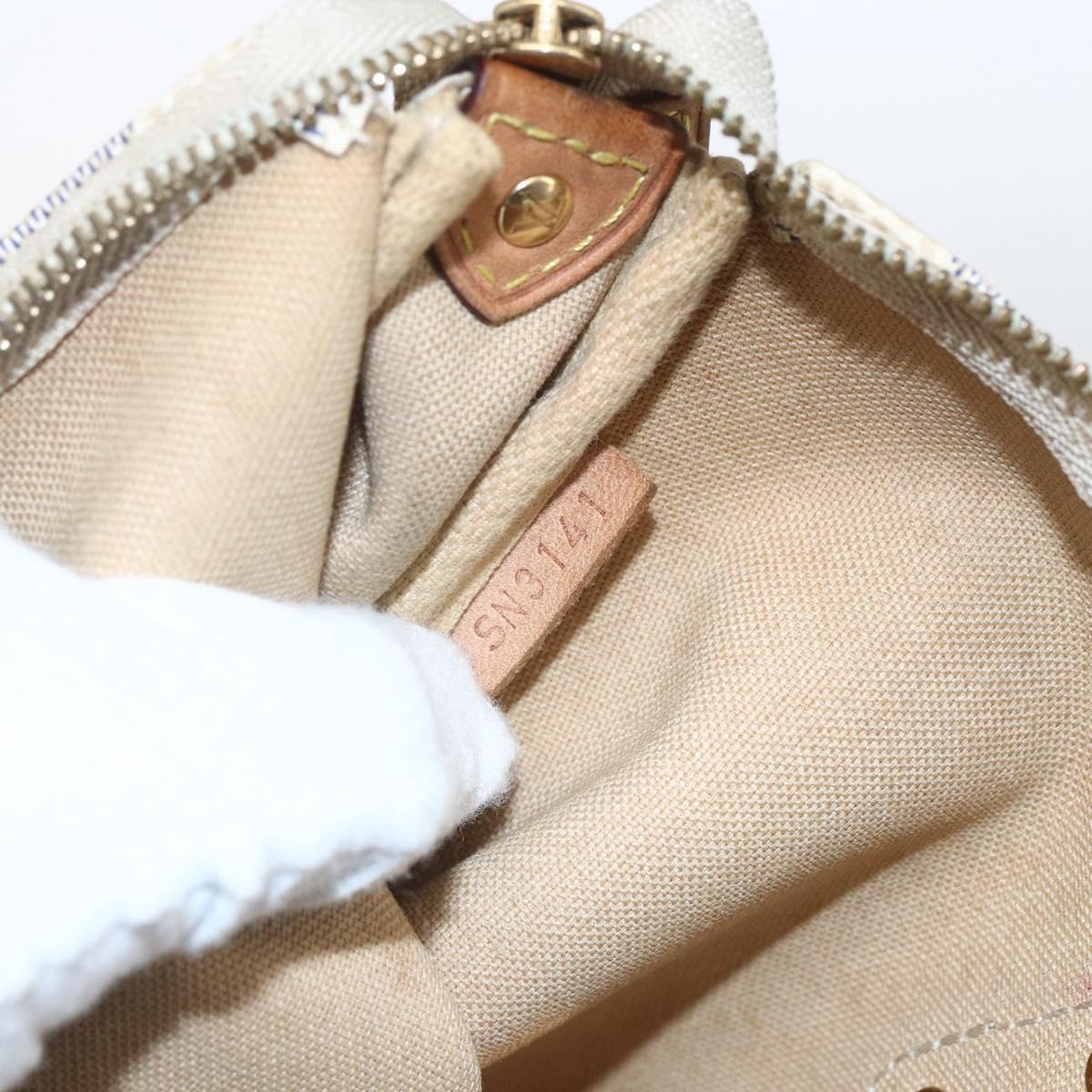 LOUIS VUITTON Damier Azur Eva Shoulder Bag 2way N55214 LV Auth 168124