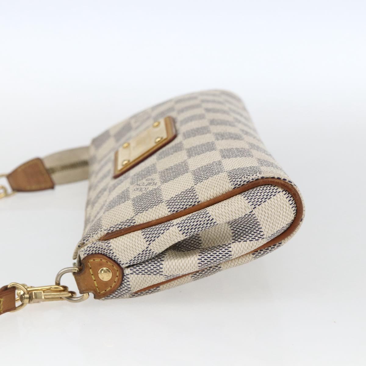 LOUIS VUITTON Damier Azur Eva Shoulder Bag 2way N55214 LV Auth 168124