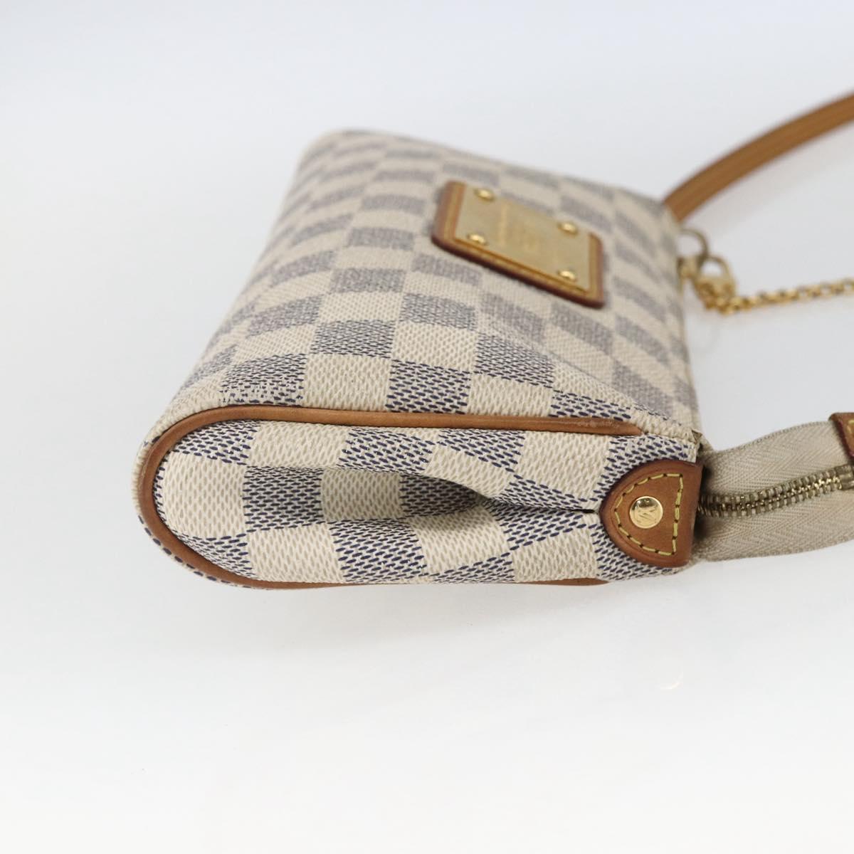 LOUIS VUITTON Damier Azur Eva Shoulder Bag 2way N55214 LV Auth 168124