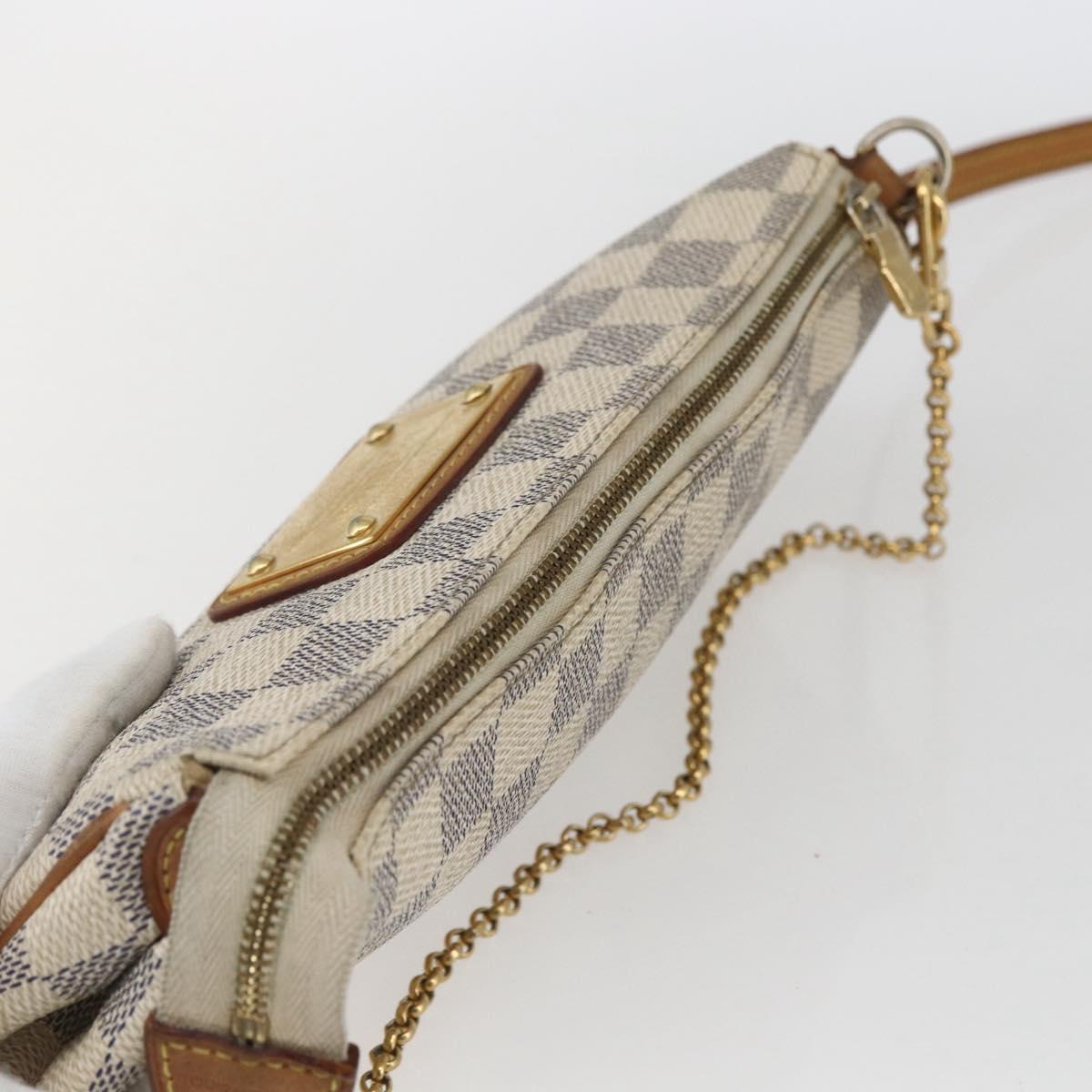 LOUIS VUITTON Damier Azur Eva Shoulder Bag 2way N55214 LV Auth 168124