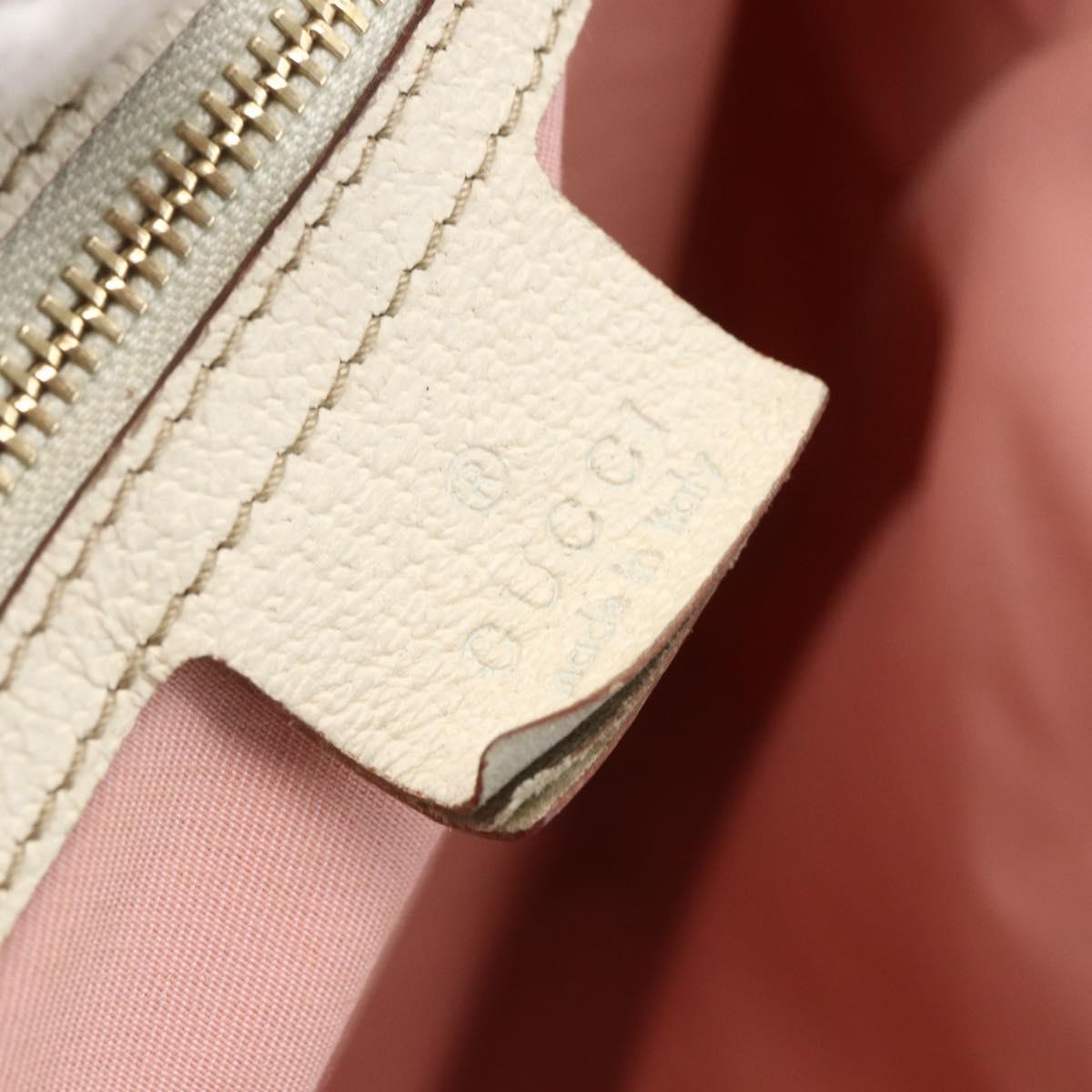GUCCI GG Canvas Sherry Line Tote Bag Beige Gold 139260 Auth 168127