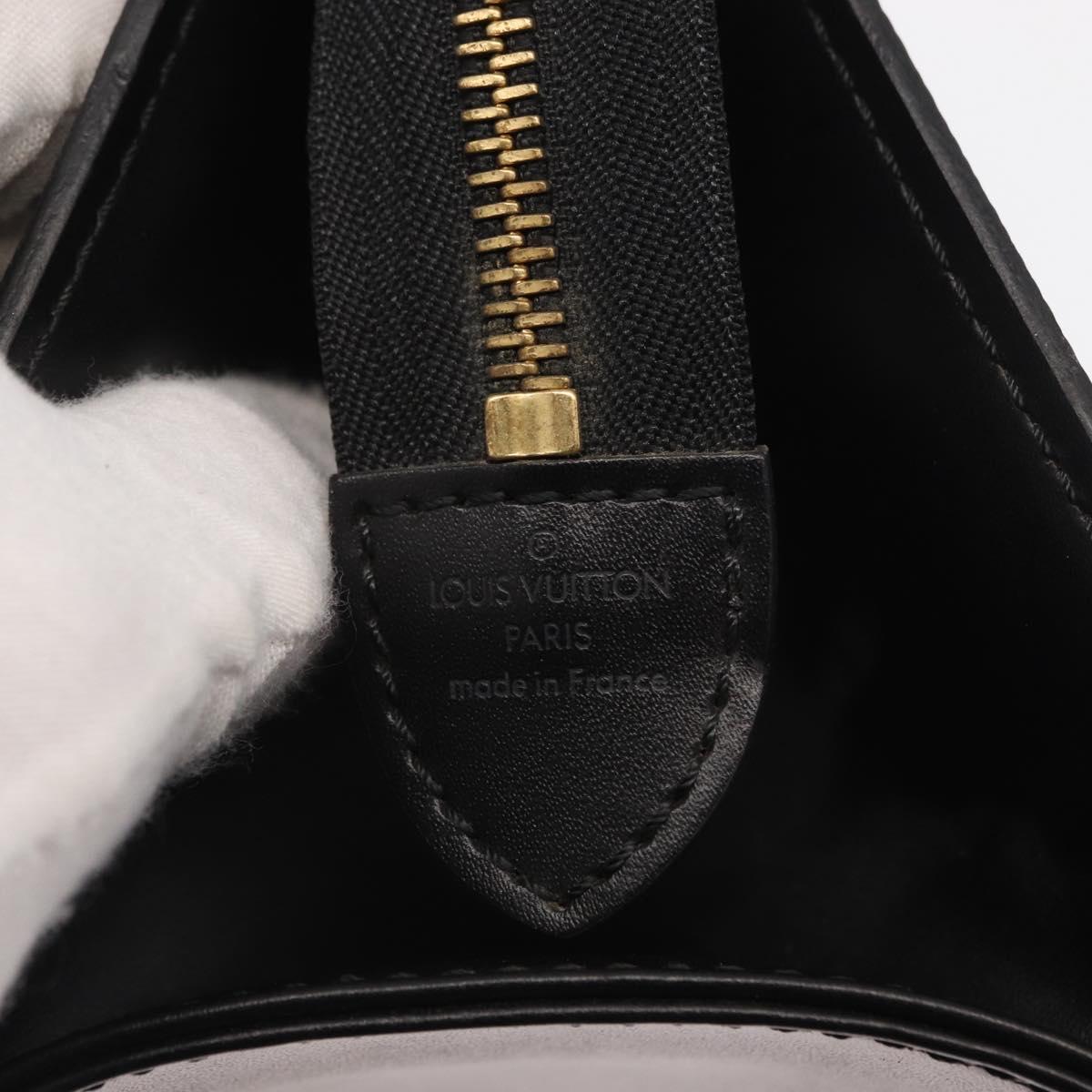 LOUIS VUITTON Epi Sac Triangle Hand Bag Black M52092 LV Auth 168130