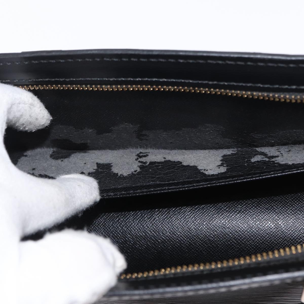 LOUIS VUITTON Epi Sac Triangle Hand Bag Black M52092 LV Auth 168130