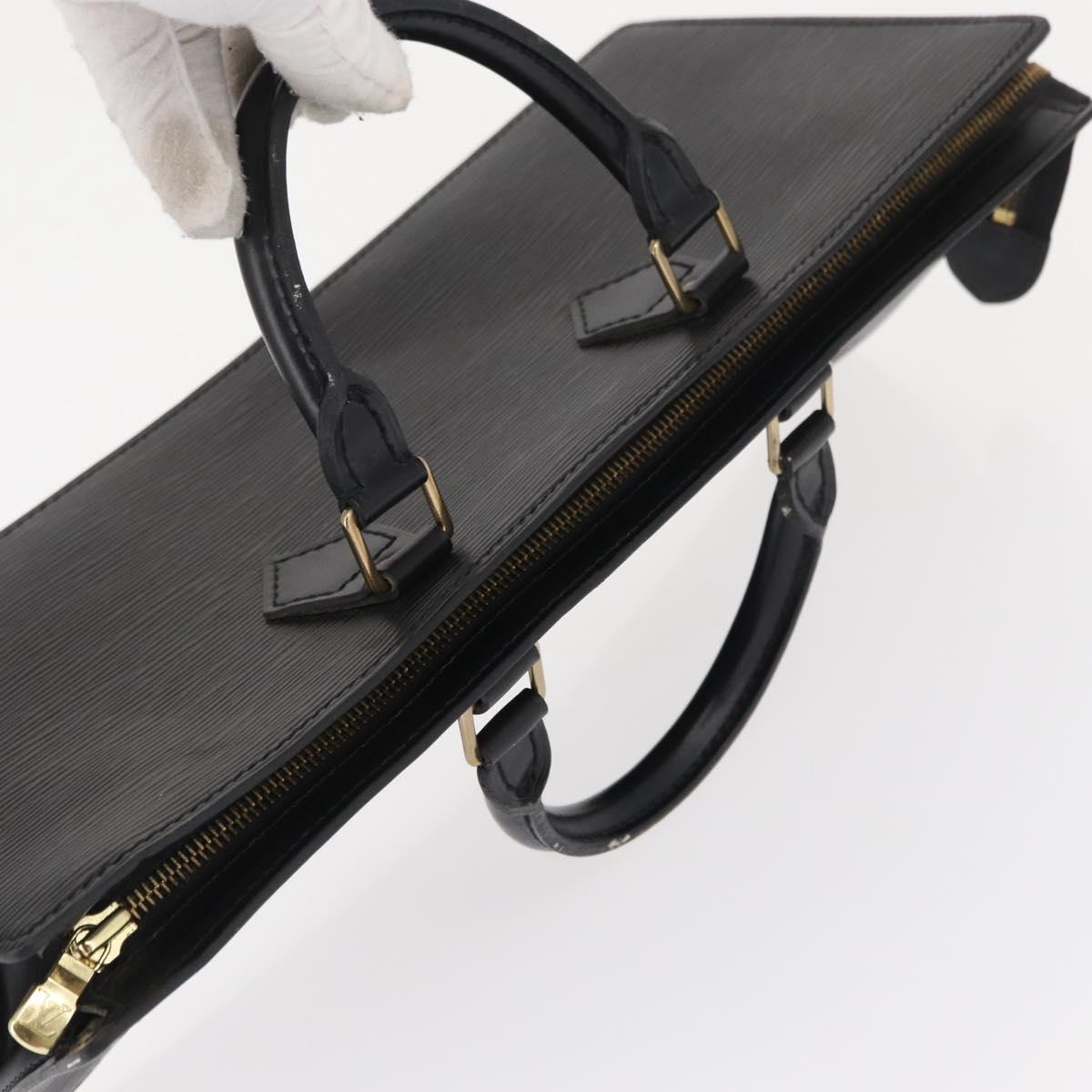 LOUIS VUITTON Epi Sac Triangle Hand Bag Black M52092 LV Auth 168130
