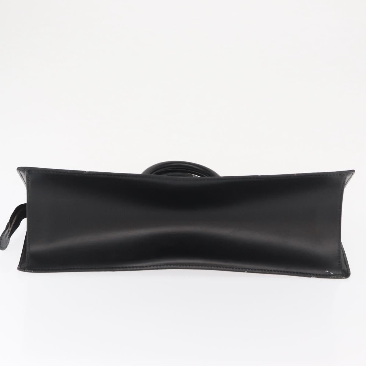LOUIS VUITTON Epi Sac Triangle Hand Bag Black M52092 LV Auth 168130