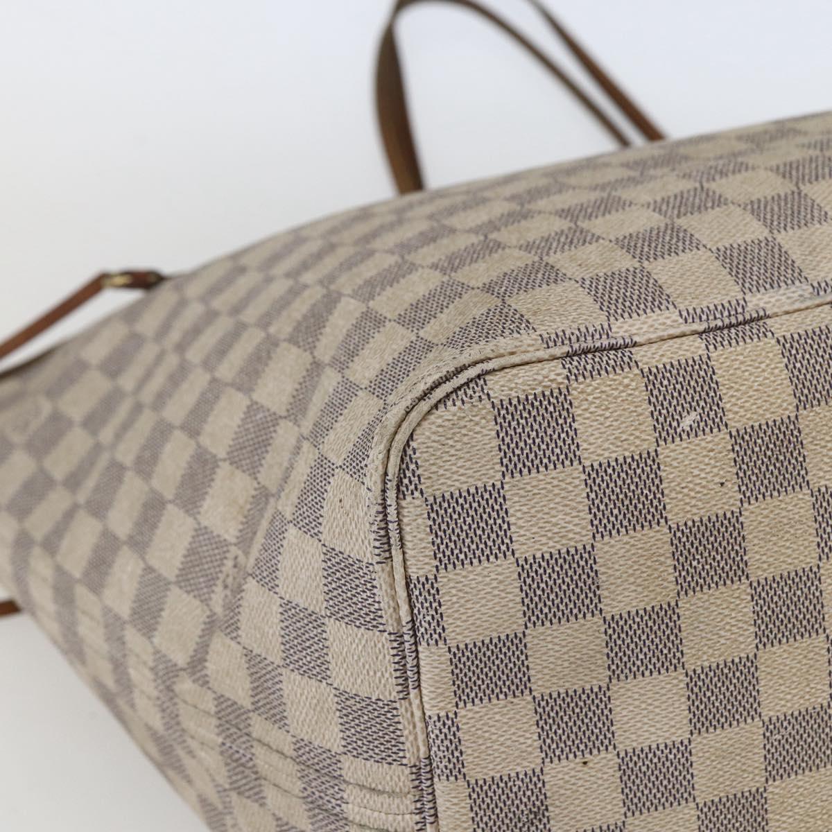 LOUIS VUITTON Damier Azur Neverfull GM Tote Bag N41360 LV Auth 168133