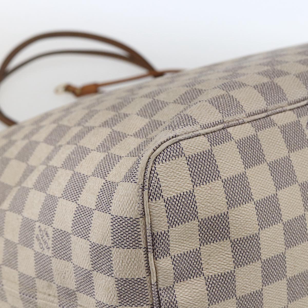 LOUIS VUITTON Damier Azur Neverfull GM Tote Bag N41360 LV Auth 168134