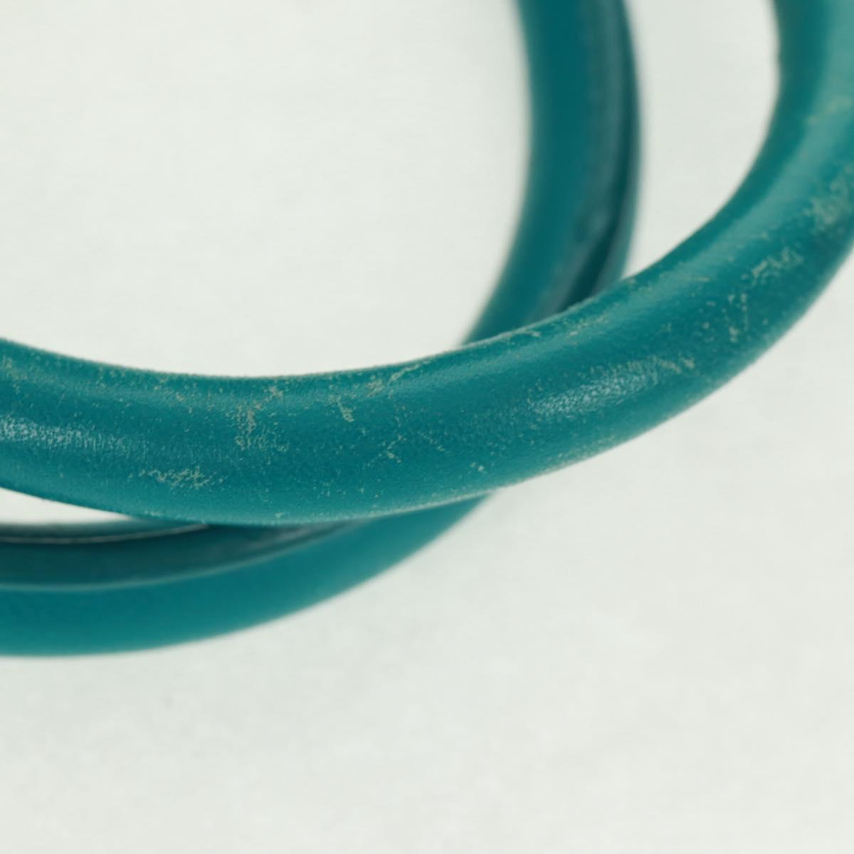 PRADA Hand Bag Nylon 2way Green Gold Auth 168145V