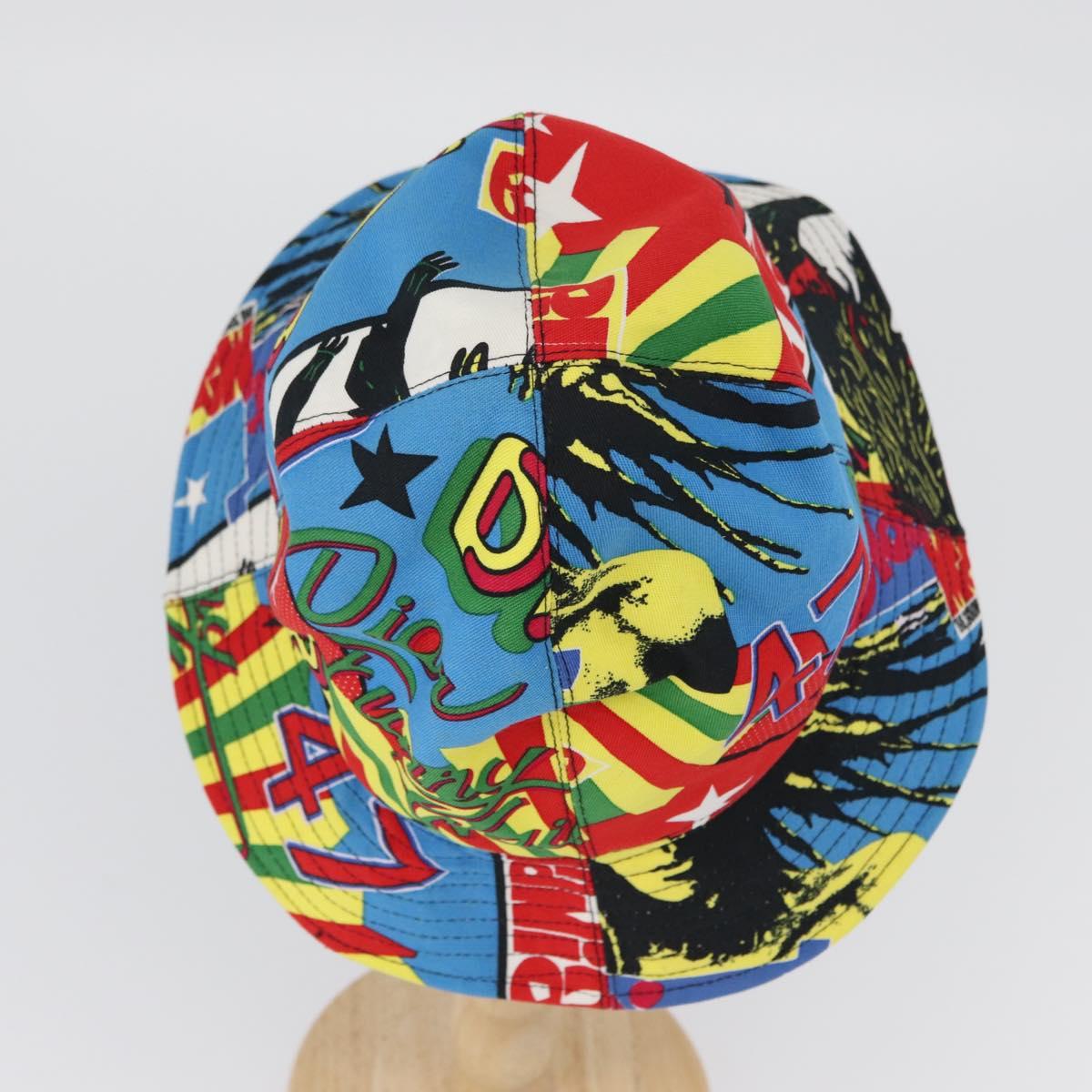 Christian Dior Hat Canvas Multicolor Auth 168182SAM