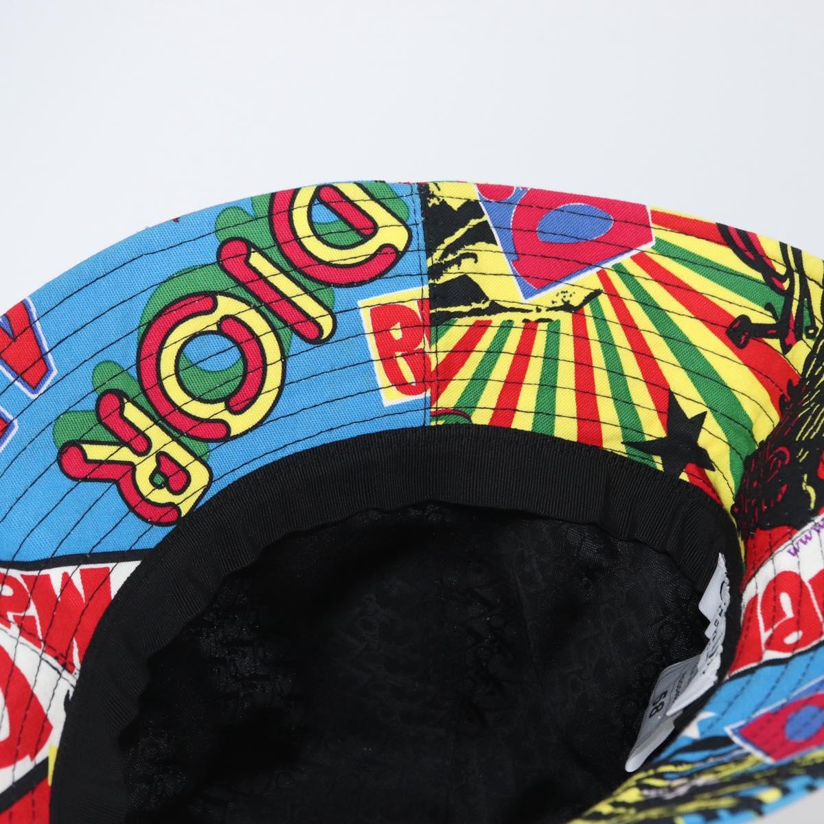 Christian Dior Hat Canvas Multicolor Auth 168182SAM