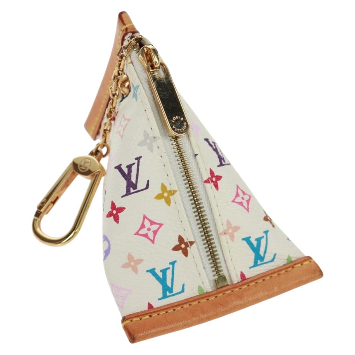 LOUIS VUITTON Monogram Multicolor Berlango Coin Purse White M58028 Auth 168197V