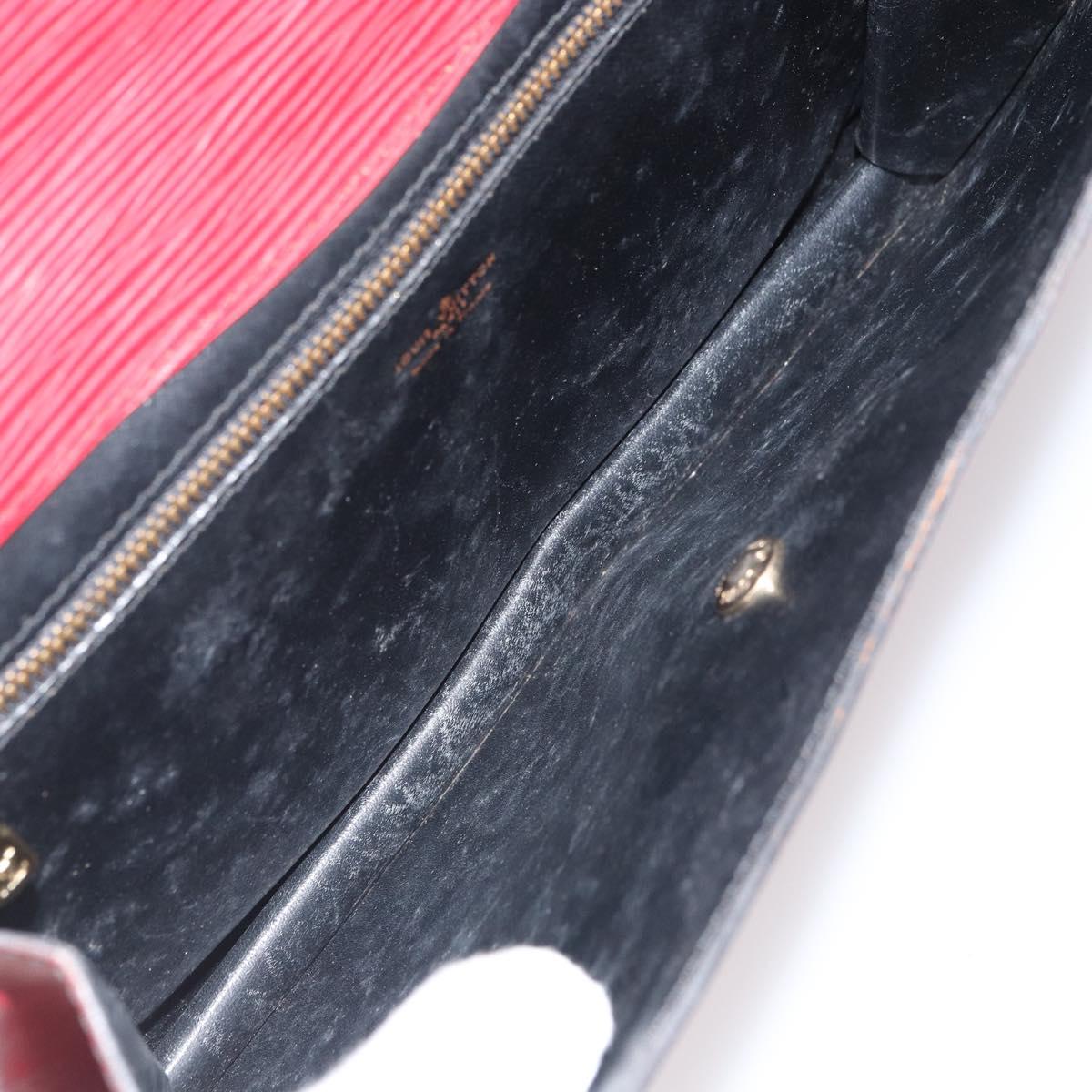 LOUIS VUITTON Epi Montaigne 27 Clutch Bag Red M52657 LV Auth 168213
