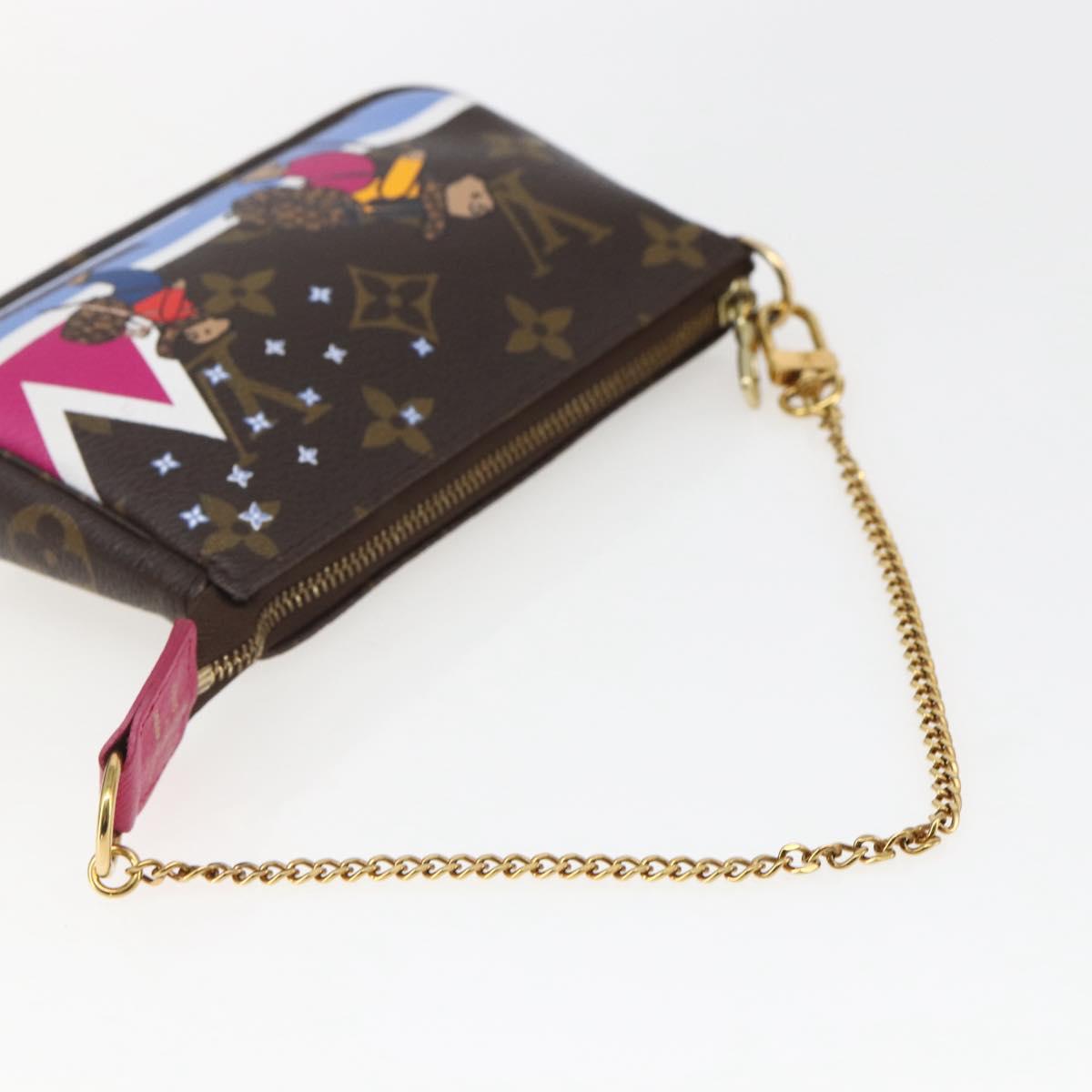 LOUIS VUITTON Monogram Ski Bear Mini Pochette Accessoires M67769 Auth 168214SM