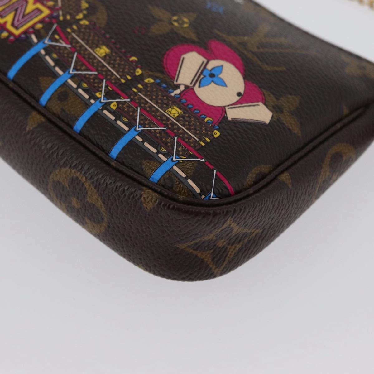 LOUIS VUITTON Monogram Vivienne Mini Pochette Accessoires M69752 Auth 168215SAM