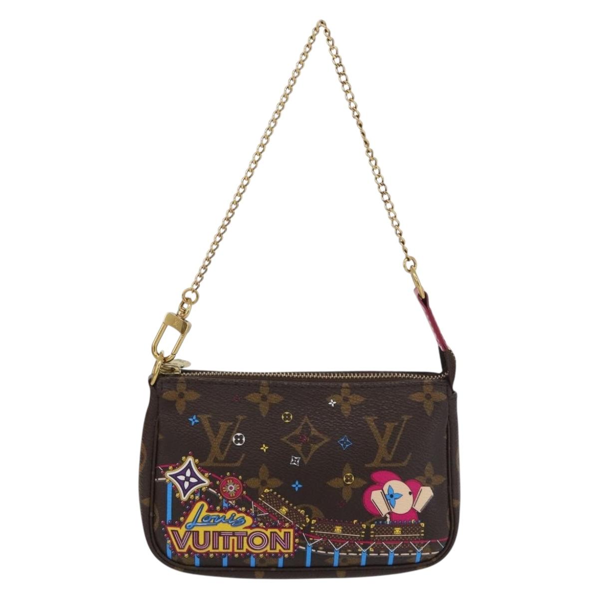 LOUIS VUITTON Monogram Vivienne Mini Pochette Accessoires M69752 Auth 168215SAM