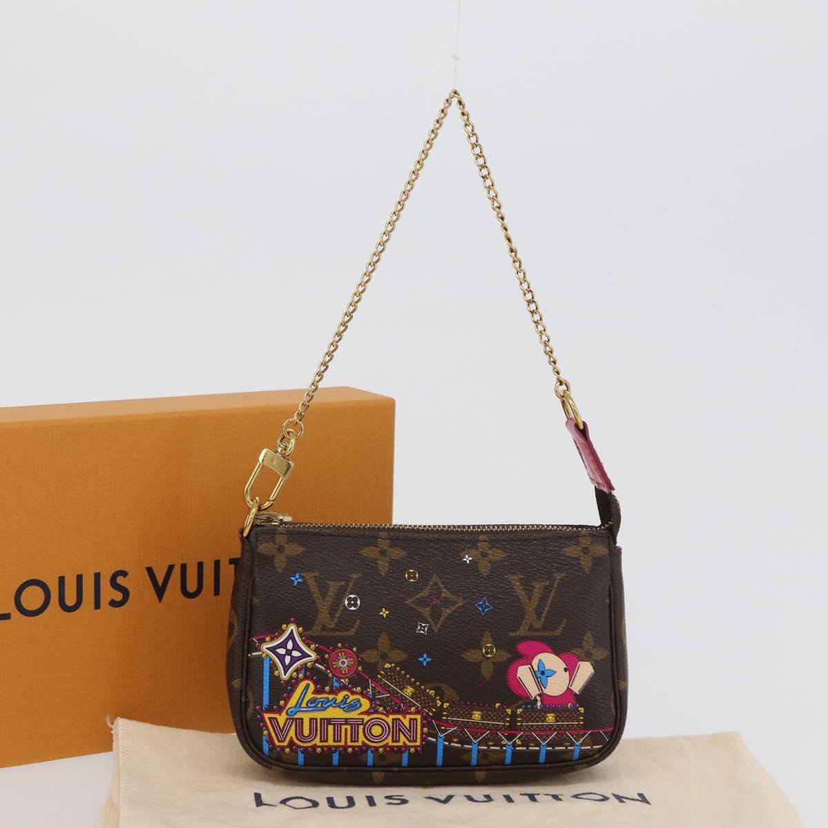 LOUIS VUITTON Monogram Vivienne Mini Pochette Accessoires M69752 Auth 168215SAM