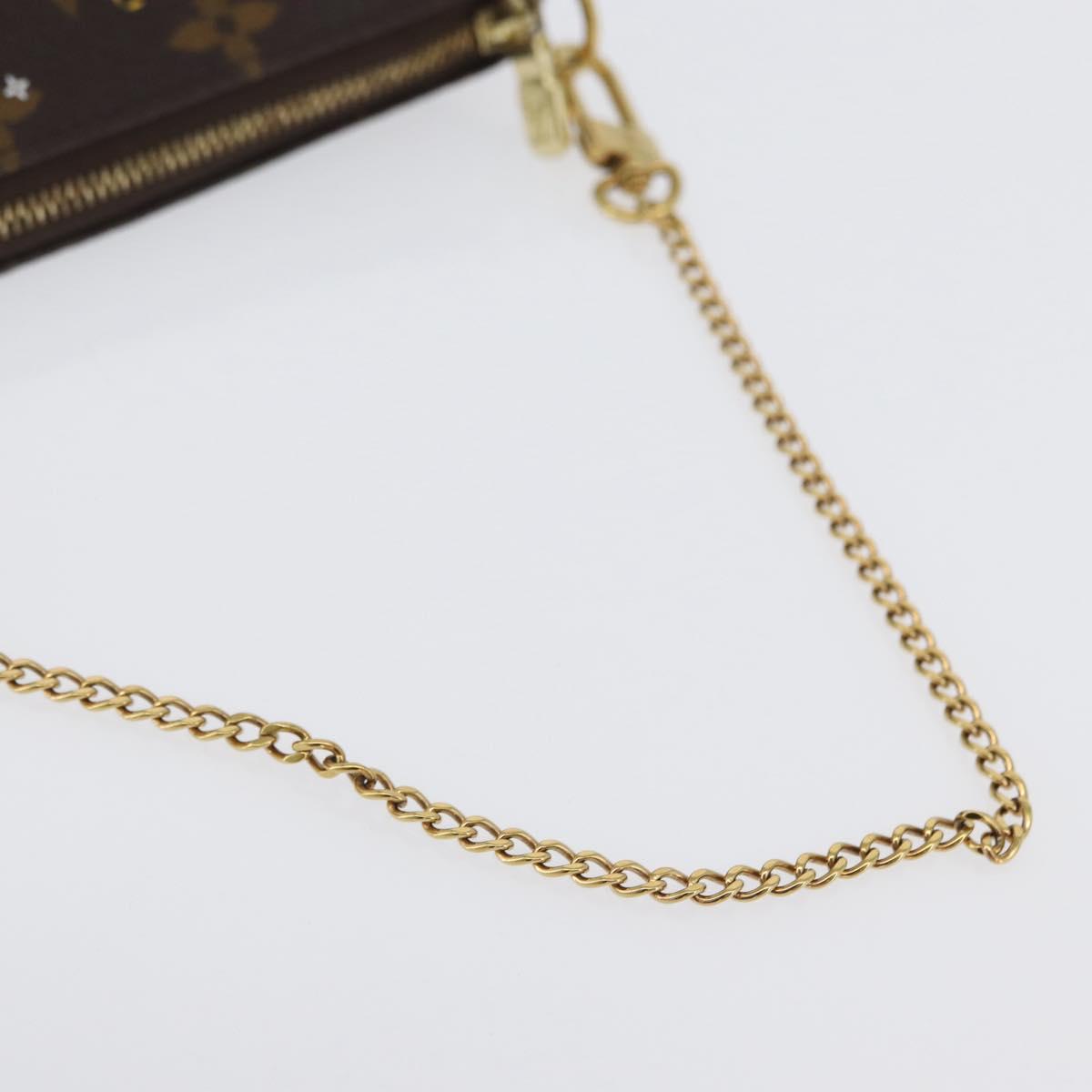 LOUIS VUITTON Monogram Vivienne Mini Pochette Accessoires M69752 Auth 168215SAM