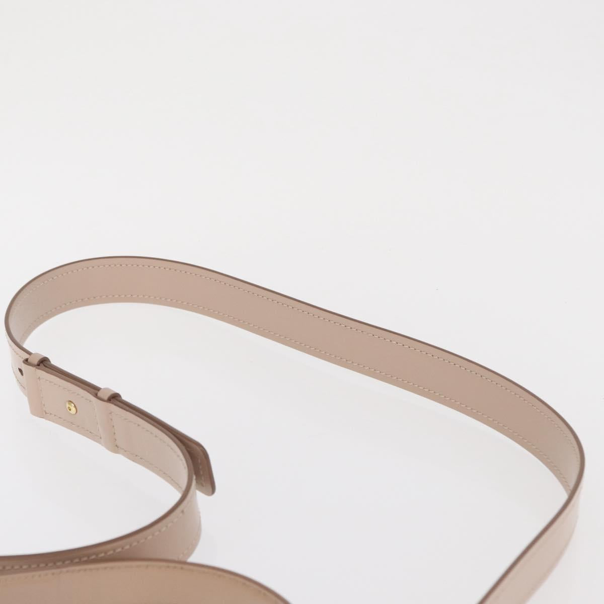 Salvatore Ferragamo Vala Hand Bag Leather 2way Beige Gold Auth 168221