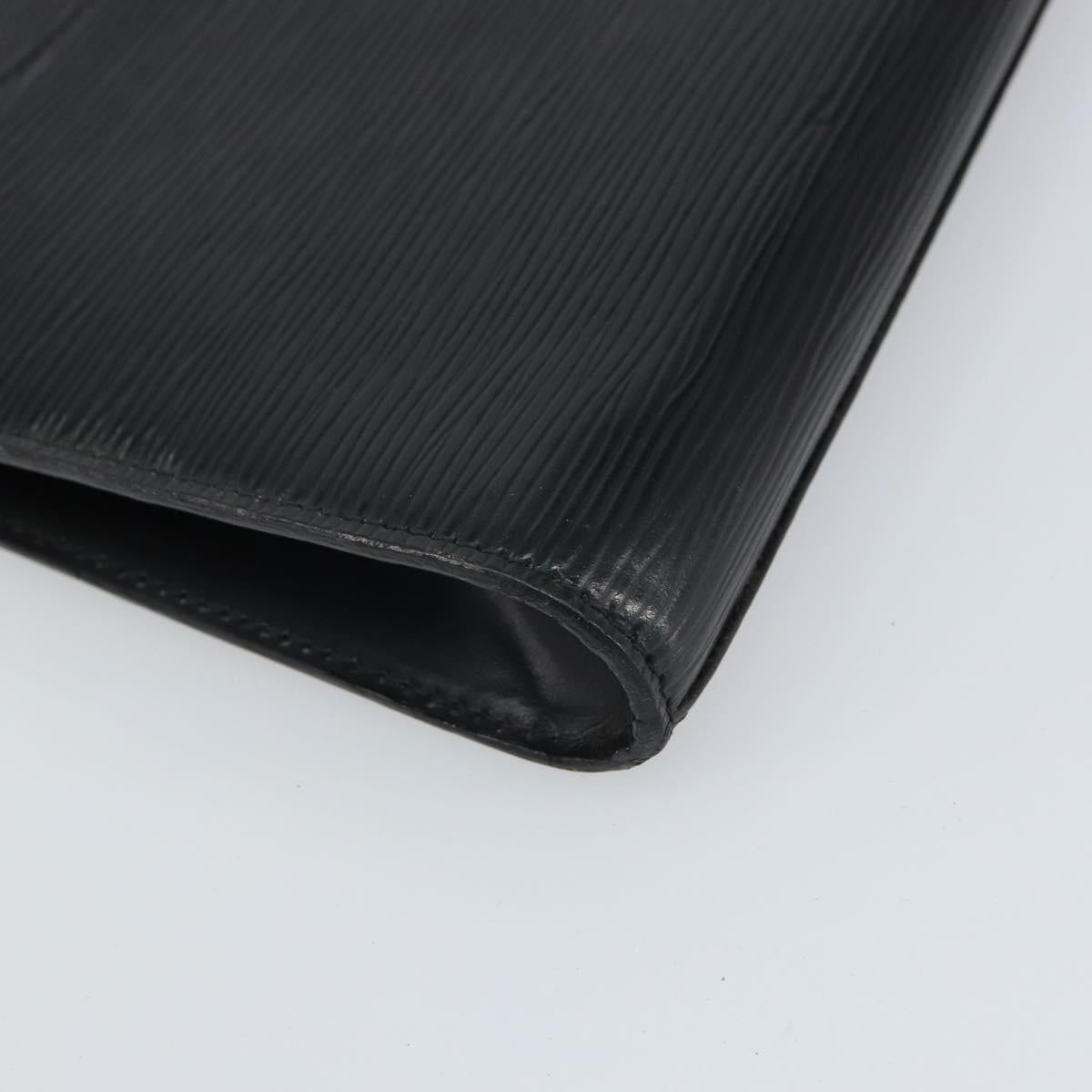 LOUIS VUITTON Epi Art Deco Clutch Bag Black M52632 LV Auth 168234