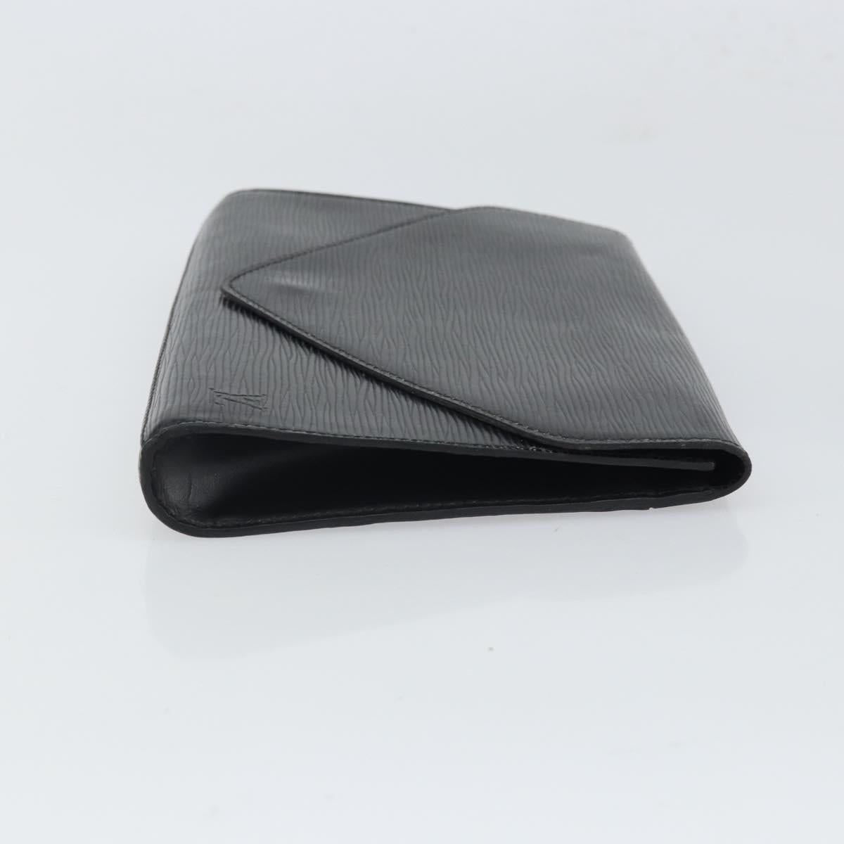 LOUIS VUITTON Epi Art Deco Clutch Bag Black M52632 LV Auth 168234